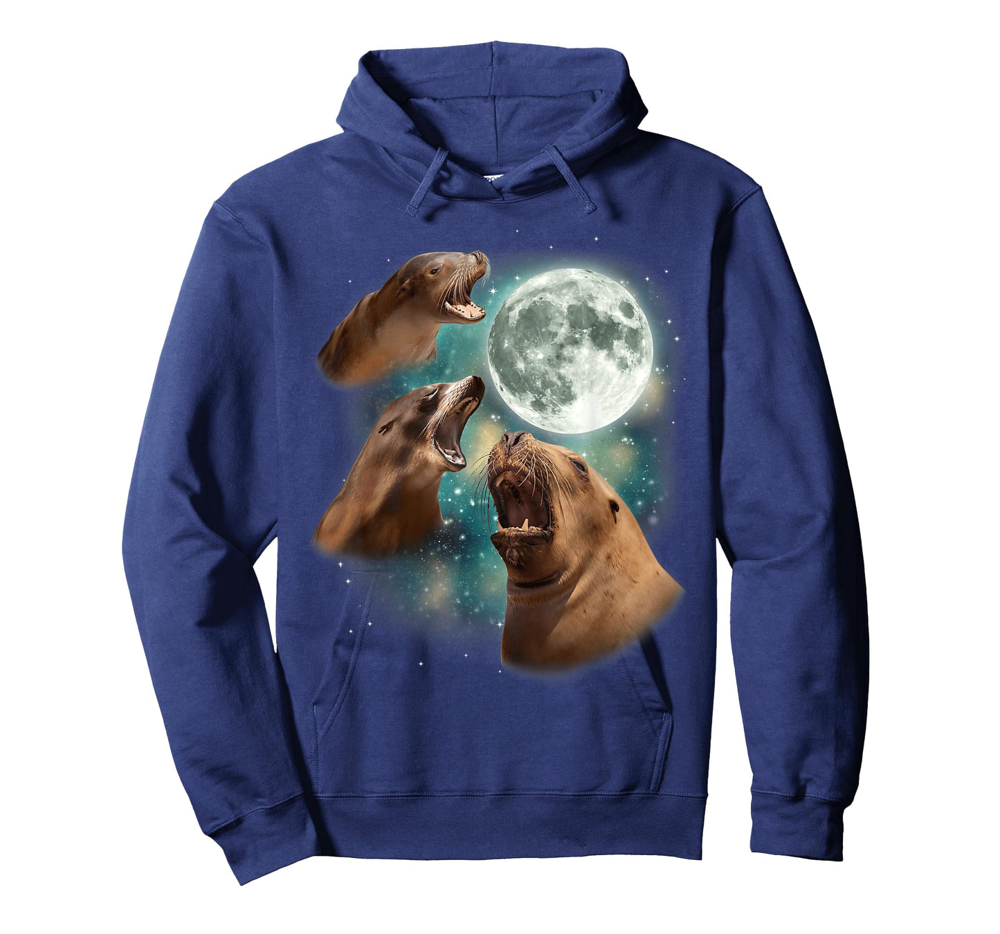 Three Seal Moon | 3 Arctic Pinniped Arfing Seal Ocean Parody T-Shirt