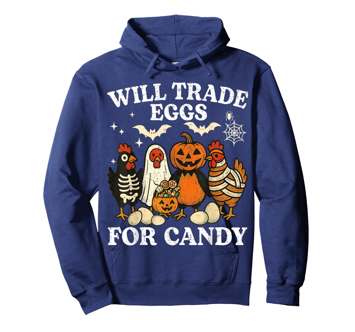Funny Halloween Chicken Trade Eggs for Candy Trick or Treat T-Shirt