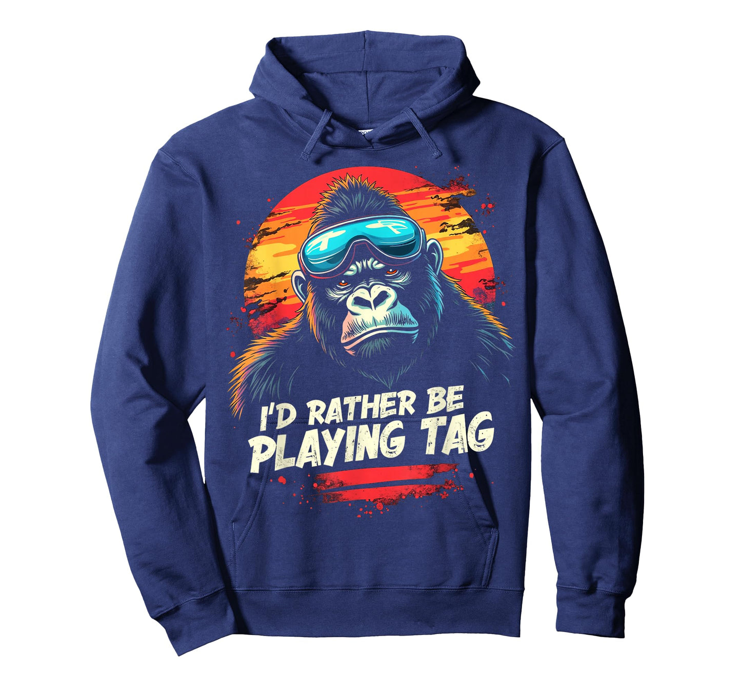 I'D RATHER BE PLAYING TAG Gorilla T-Shirt