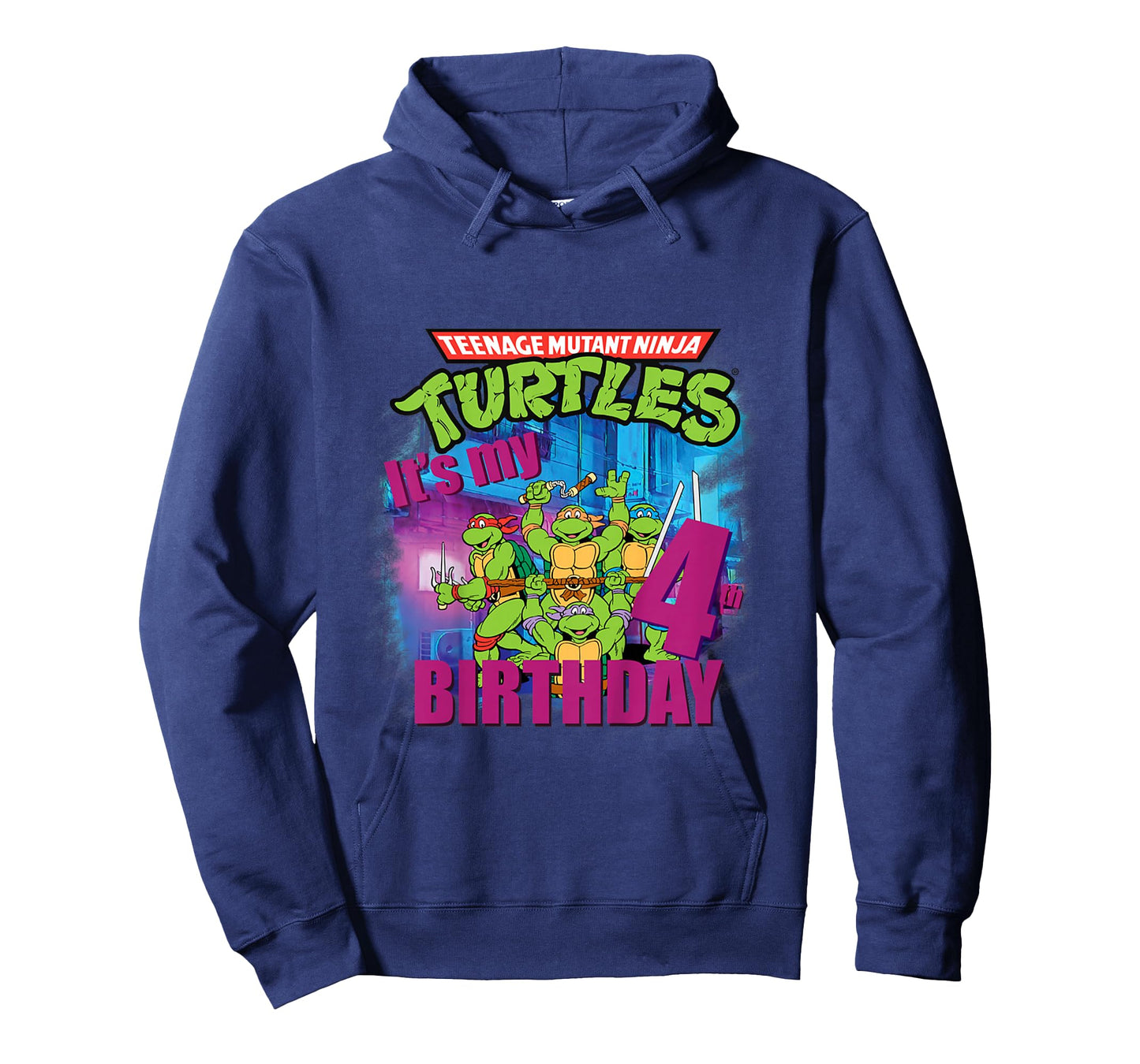 Mademark x Teenage Mutant Ninja Turtles - Kids Original Teenage Mutant Ninja Turtles Fourth Birthday 4th T-Shirt