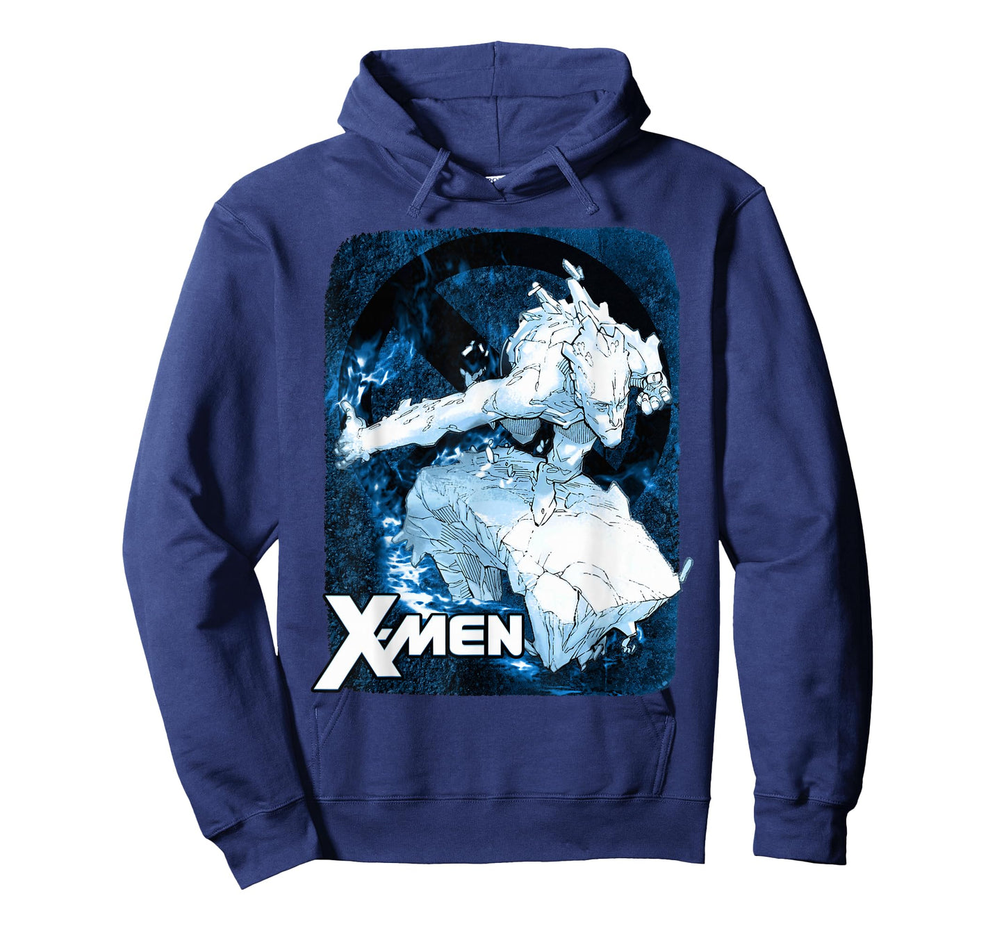 Marvel X-Men Iceman Flames Cold As Ice Graphic T-Shirt T-Shirt