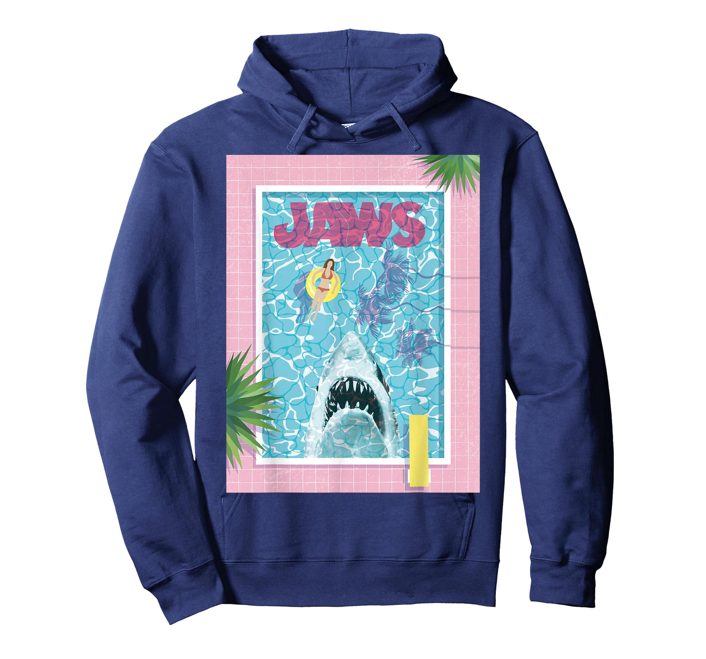 Jaws 50th Anniversary Poster Pool Front & Back T-Shirt
