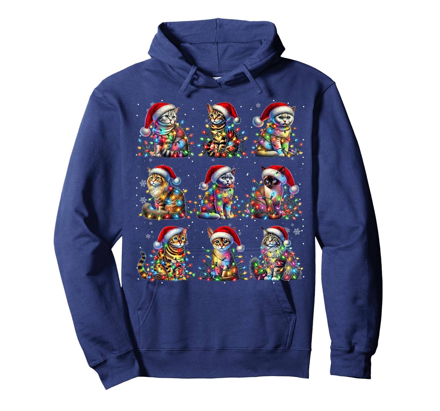 Vintage Cats Kittens Merry Christmas Pajama Xmas Squad Kids T-Shirt