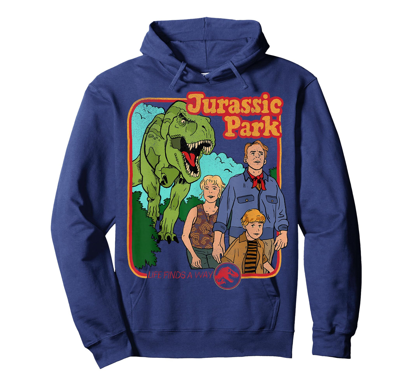Jurassic Park Retro Life Finds A Way Park Poster T-Shirt Small
