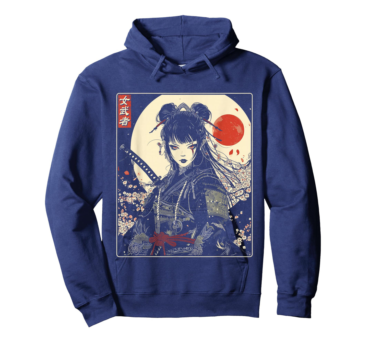 Japanese Gothic Samurai Art Woman With Katana Sword T-Shirt