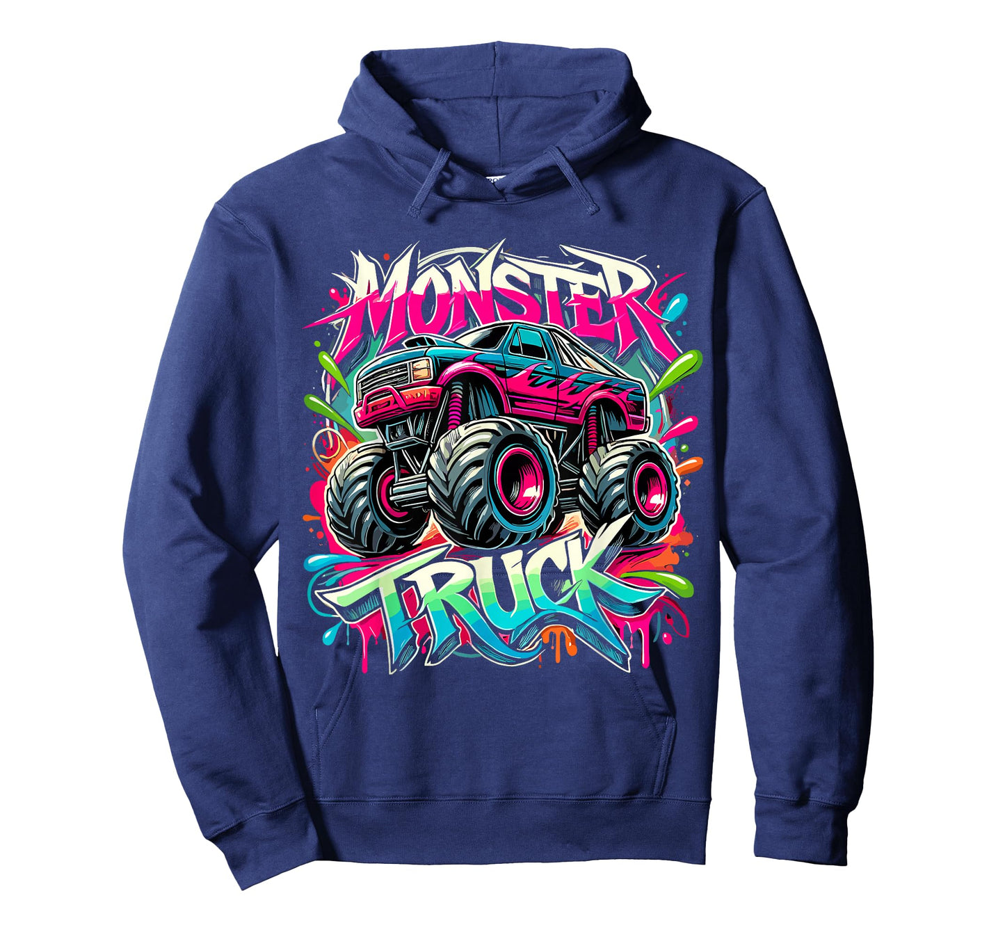 Monster Truck Colorful Graffiti Monster Truck Boy T-Shirt