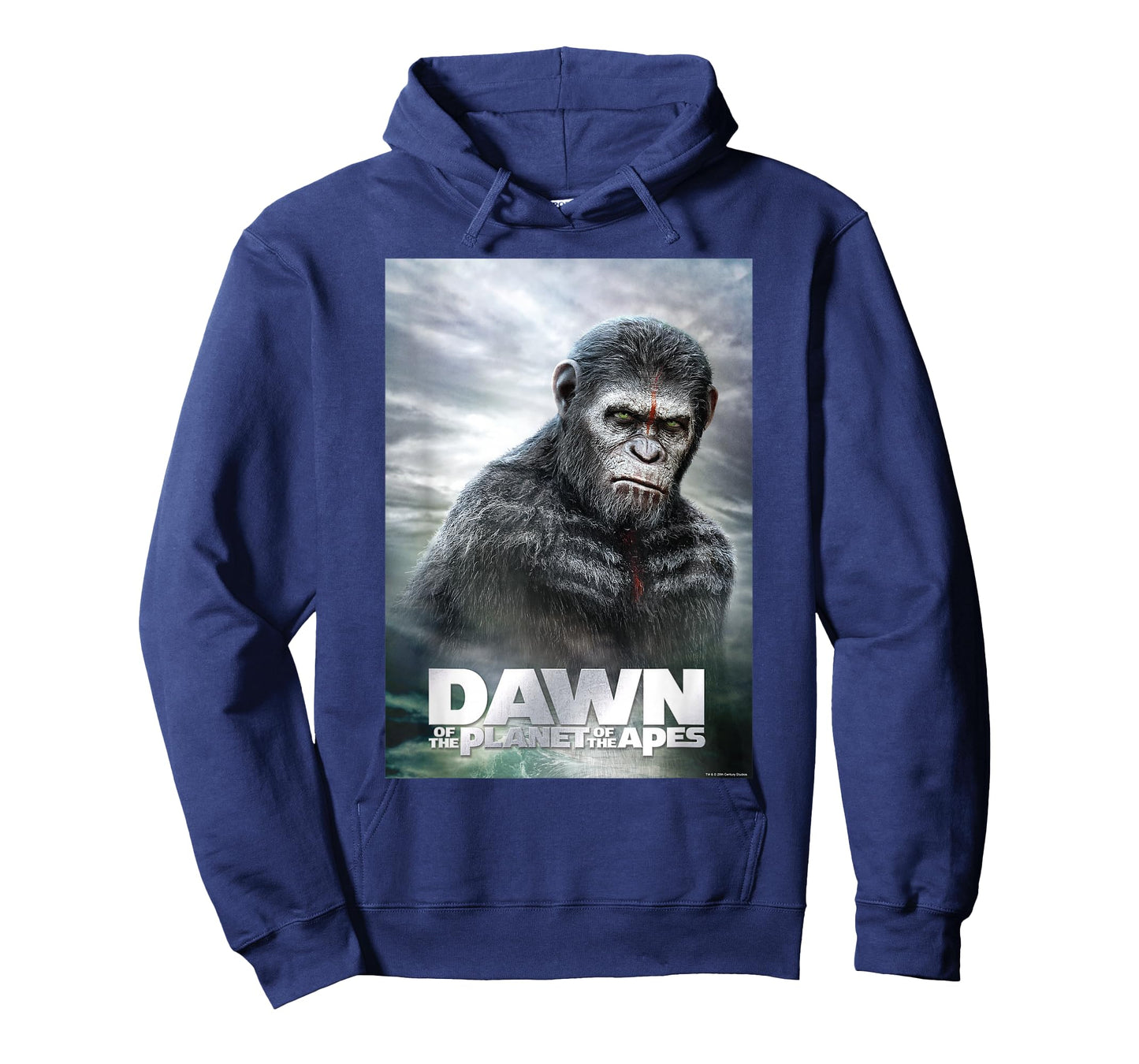Dawn of The Planet of The Apes Caesar in Paint Movie Poster T-Shirt