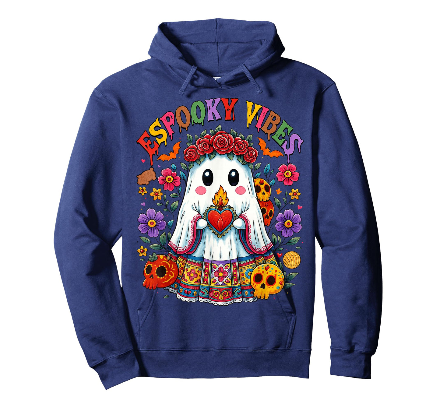 Espooky Vibes Spanish Mexican Halloween Ghost Teacher Boo T-Shirt