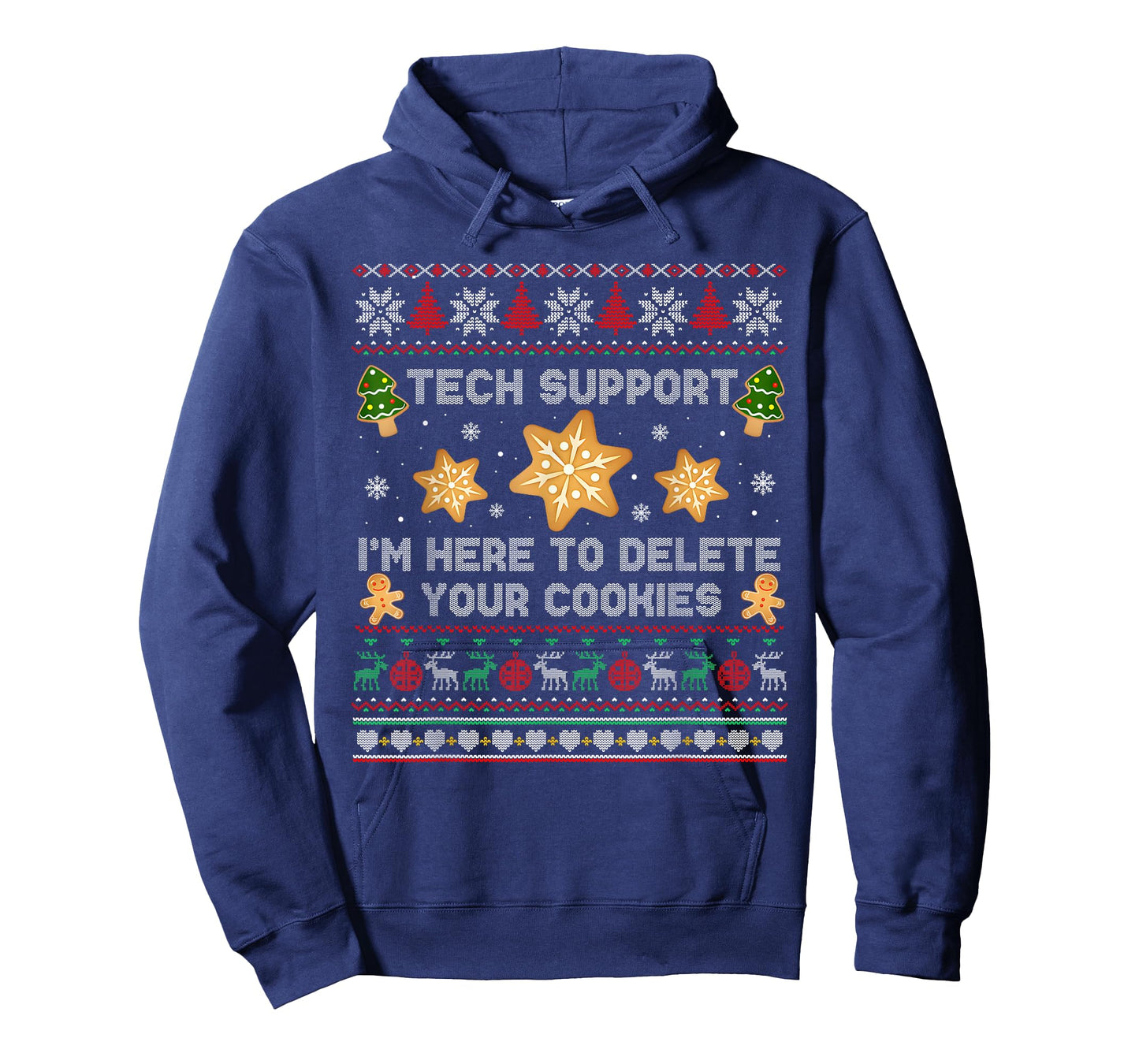 Christmas Tech Support Here to Delete Cookies Xmas Pajama T-Shirt