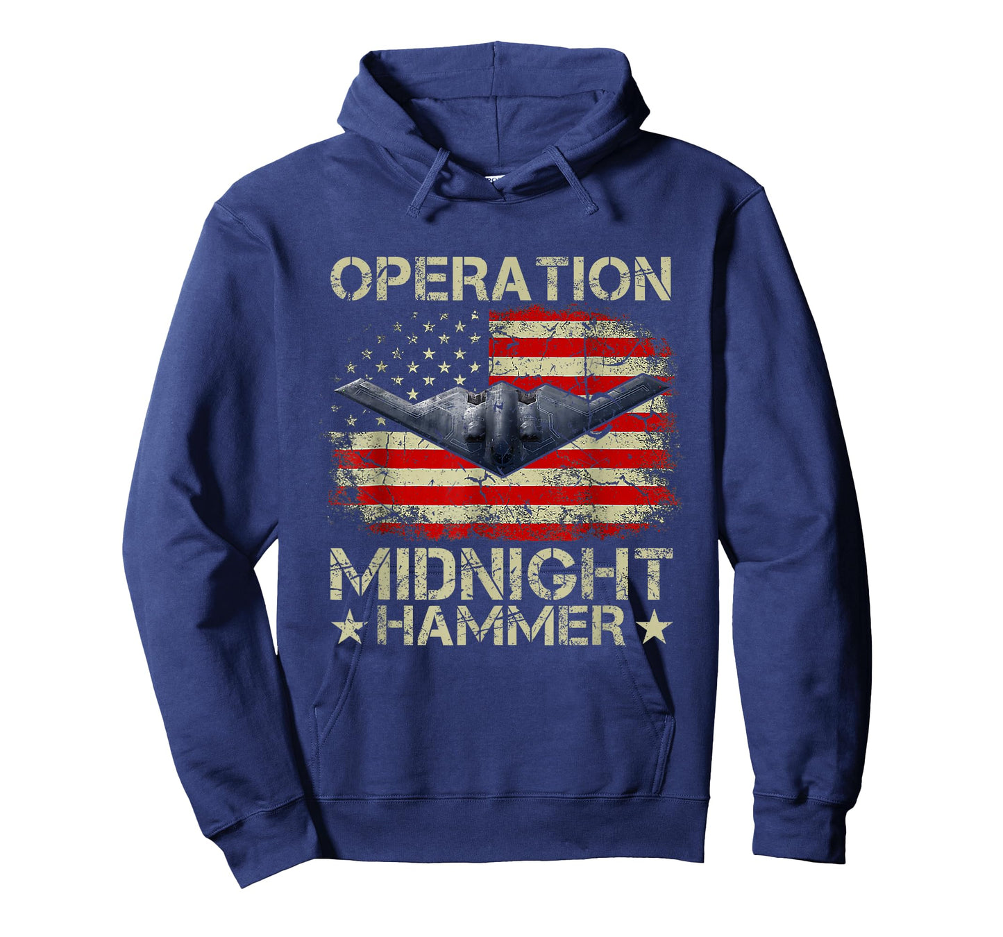 Retro Operation Midnight Hammer with American Flag T-Shirt
