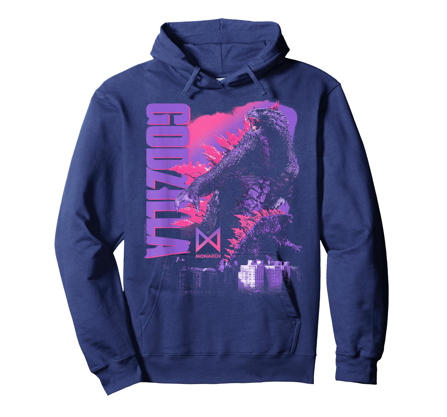 Godzilla x Kong Monarch Collage Purple Text Movie Monster T-Shirt