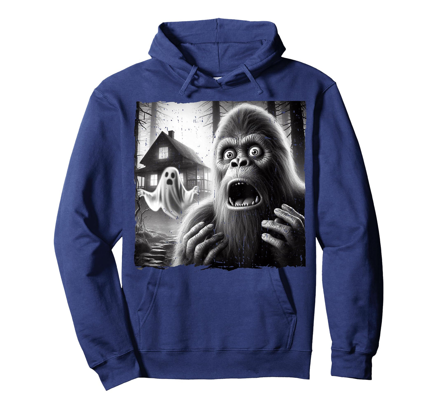 Funny Halloween Costume Men Women Bigfoot Sasquatch Ghost T-Shirt