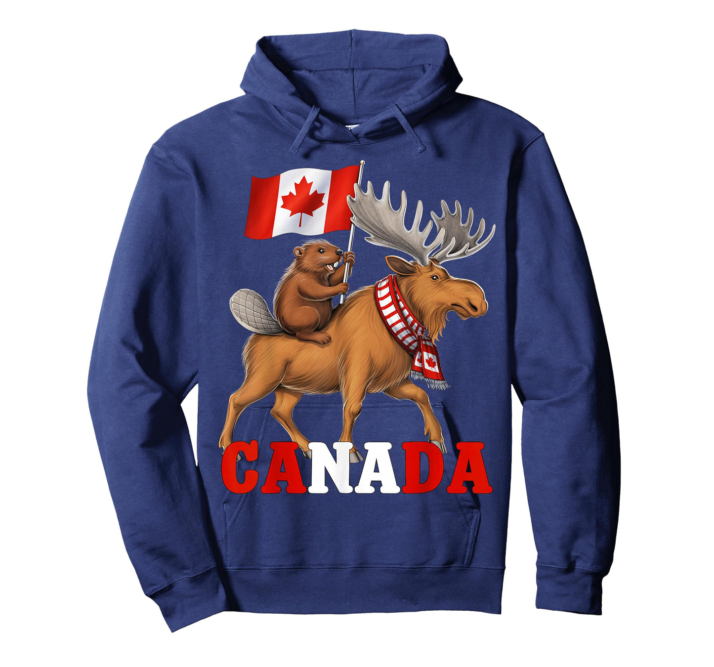 Canada Beaver Moose Canadian Flag Maple Leaf Canada Patriot T-Shirt