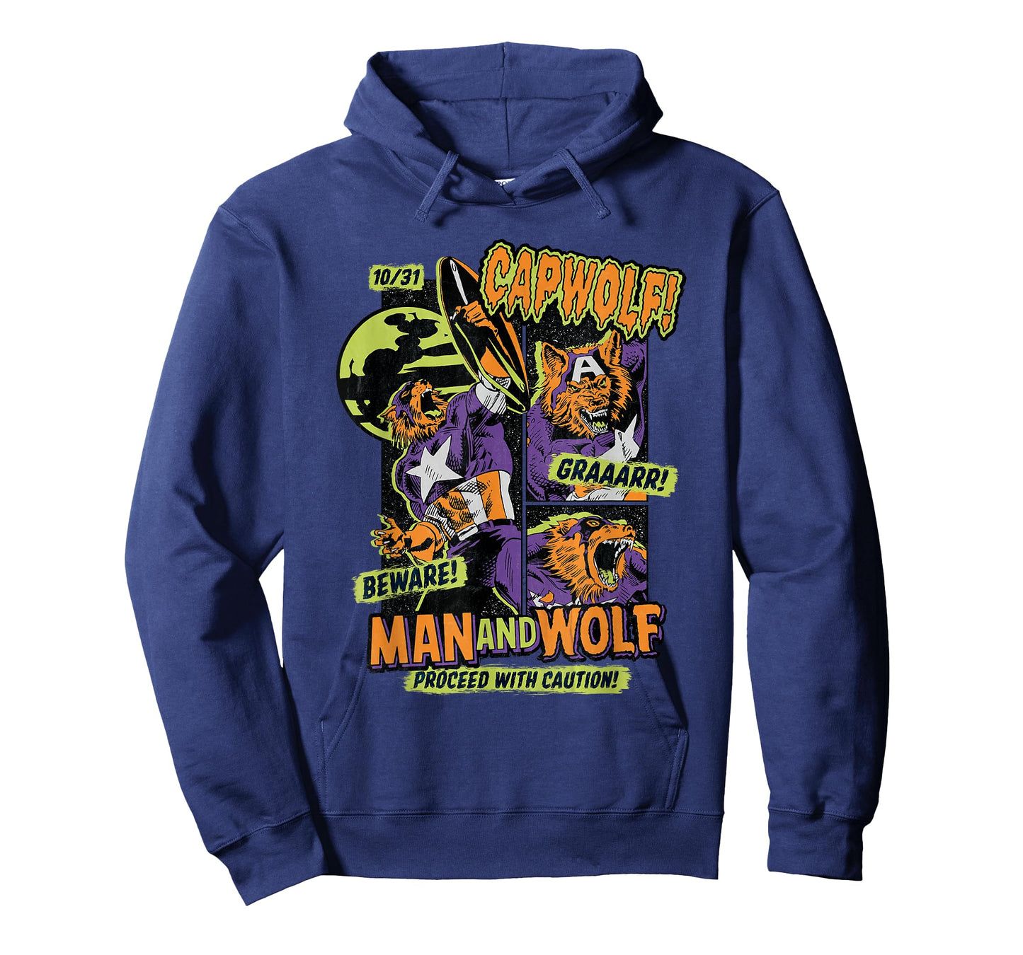 Marvel Captain America Halloween Werewolf Beware Capwolf! T-Shirt