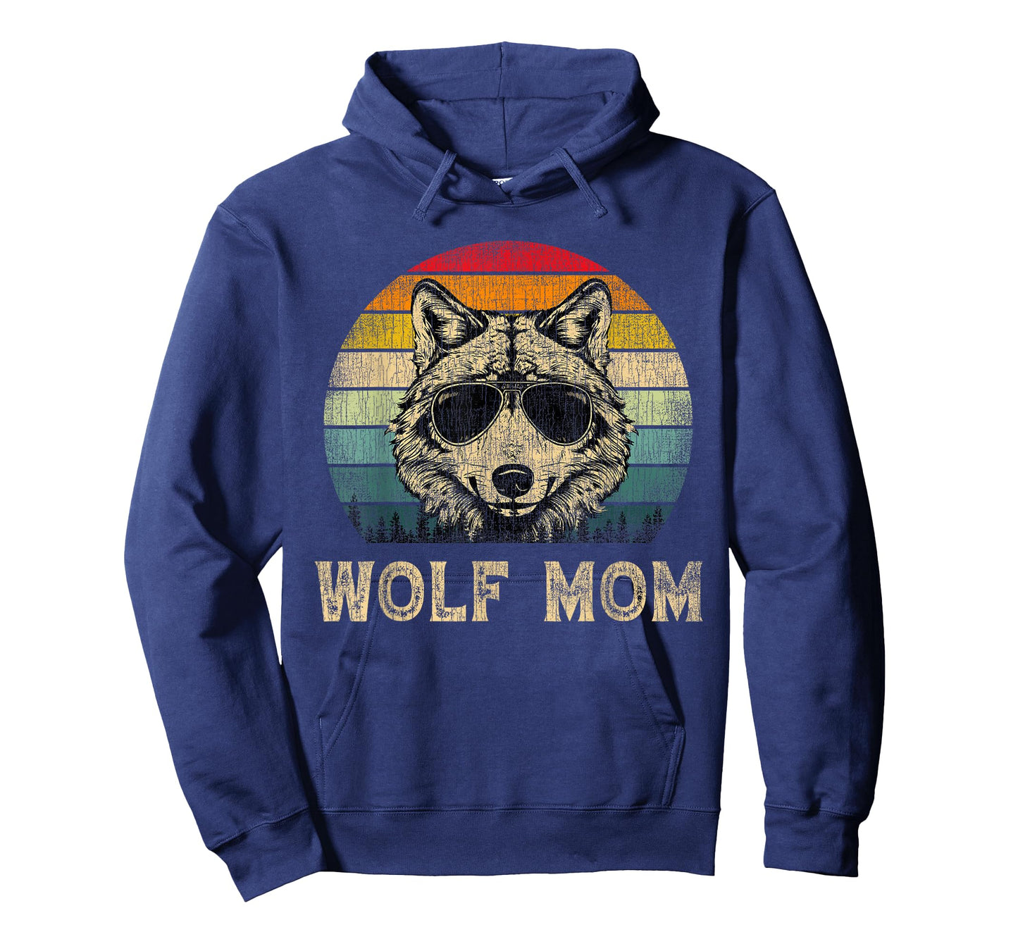 Vintage Wolf Mom Wolf Lovers Mommy Mother's Day T-Shirt