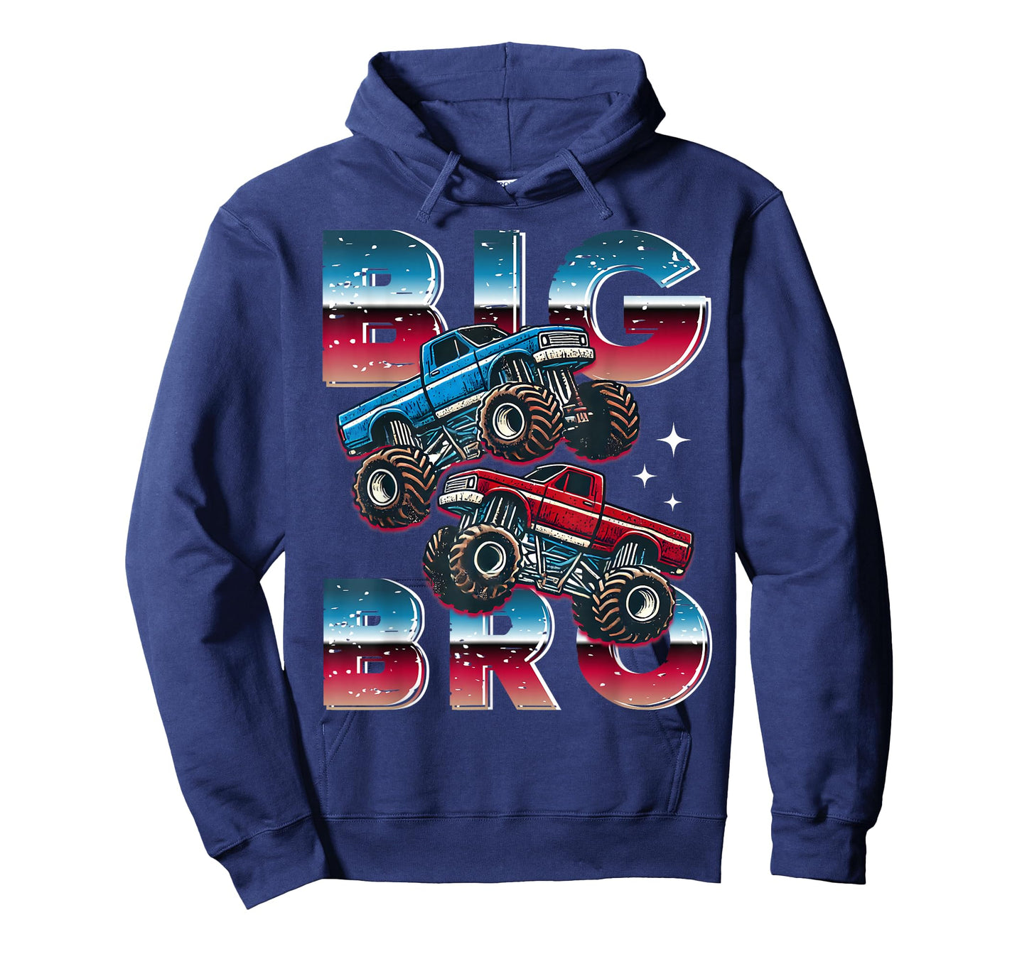 Big Bro Monster Truck Party Older Brother Matching Sibling T-Shirt