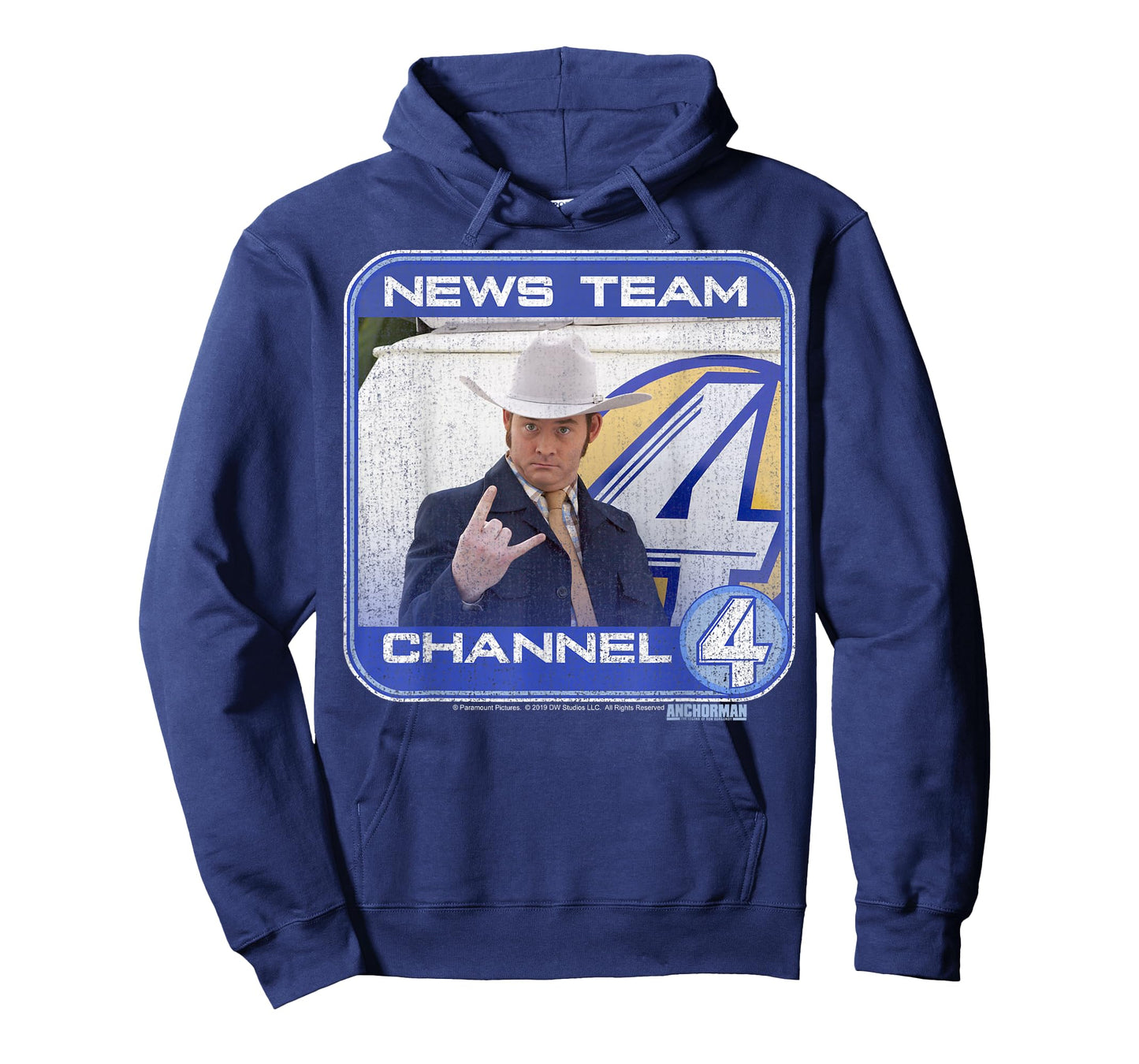 Anchorman Champ Kind Channel Four Portrait Panel T-Shirt