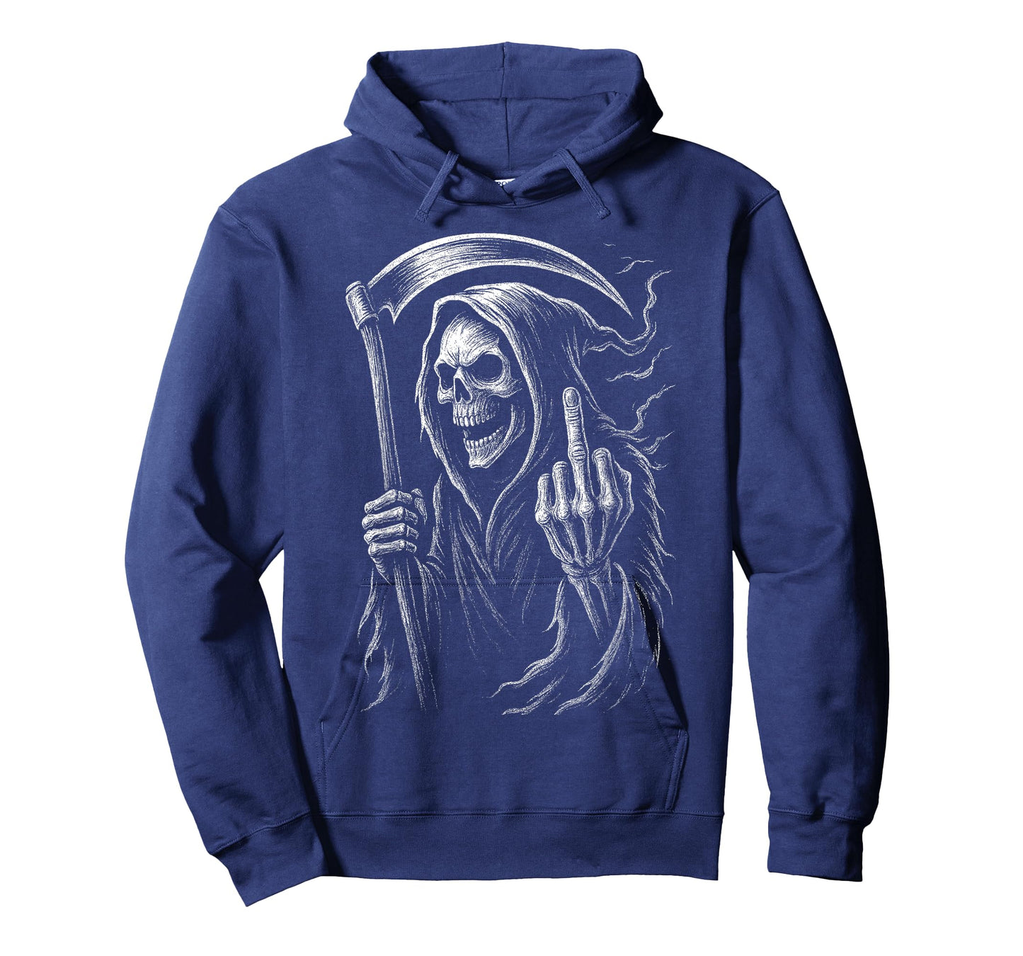 Grim Reaper Middle Finger Angel of Death Ghost Horror Dark T-Shirt