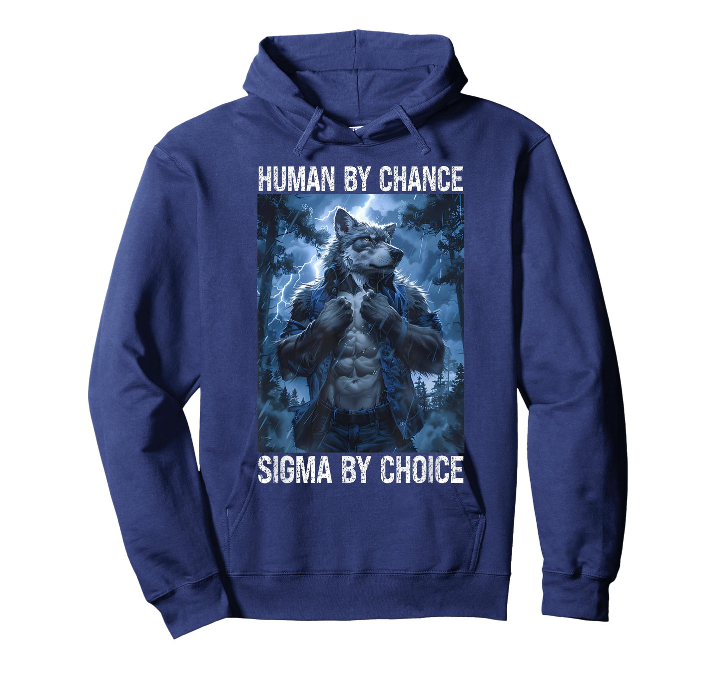 Funny Cringe Muscular Werewolf Meme Cringy Sigma Wolf T-Shirt