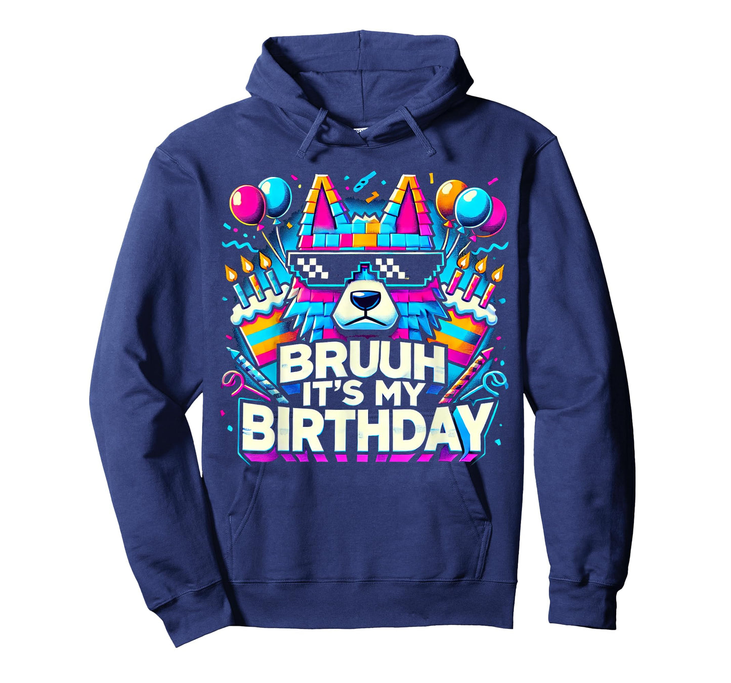 Bruh Its My Birthday Wolf Boy Family Party Bday T-Shirt
