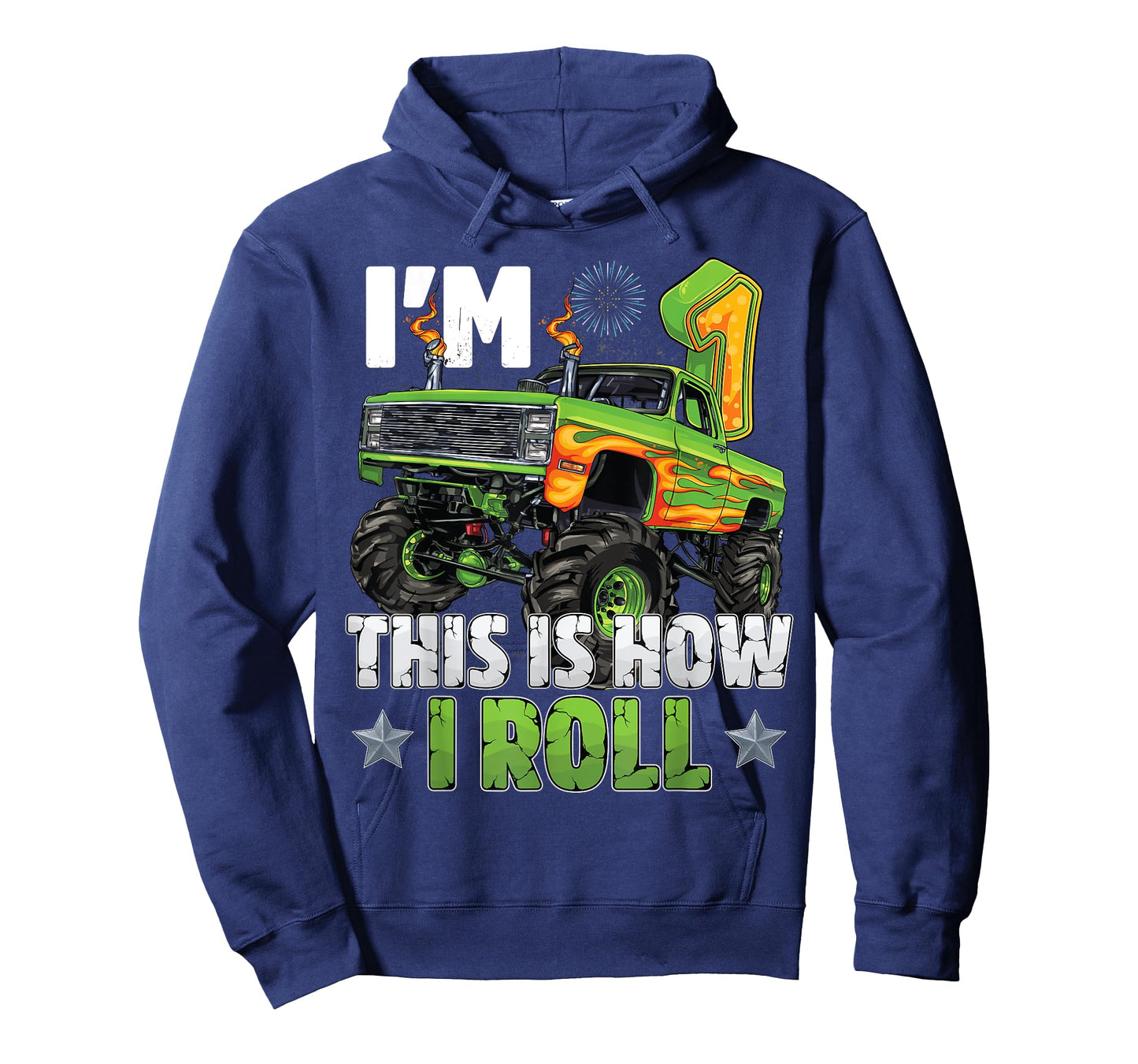 This Is How I Roll 1st Birthday Boy Monster Truck 1 Year Old T-Shirt