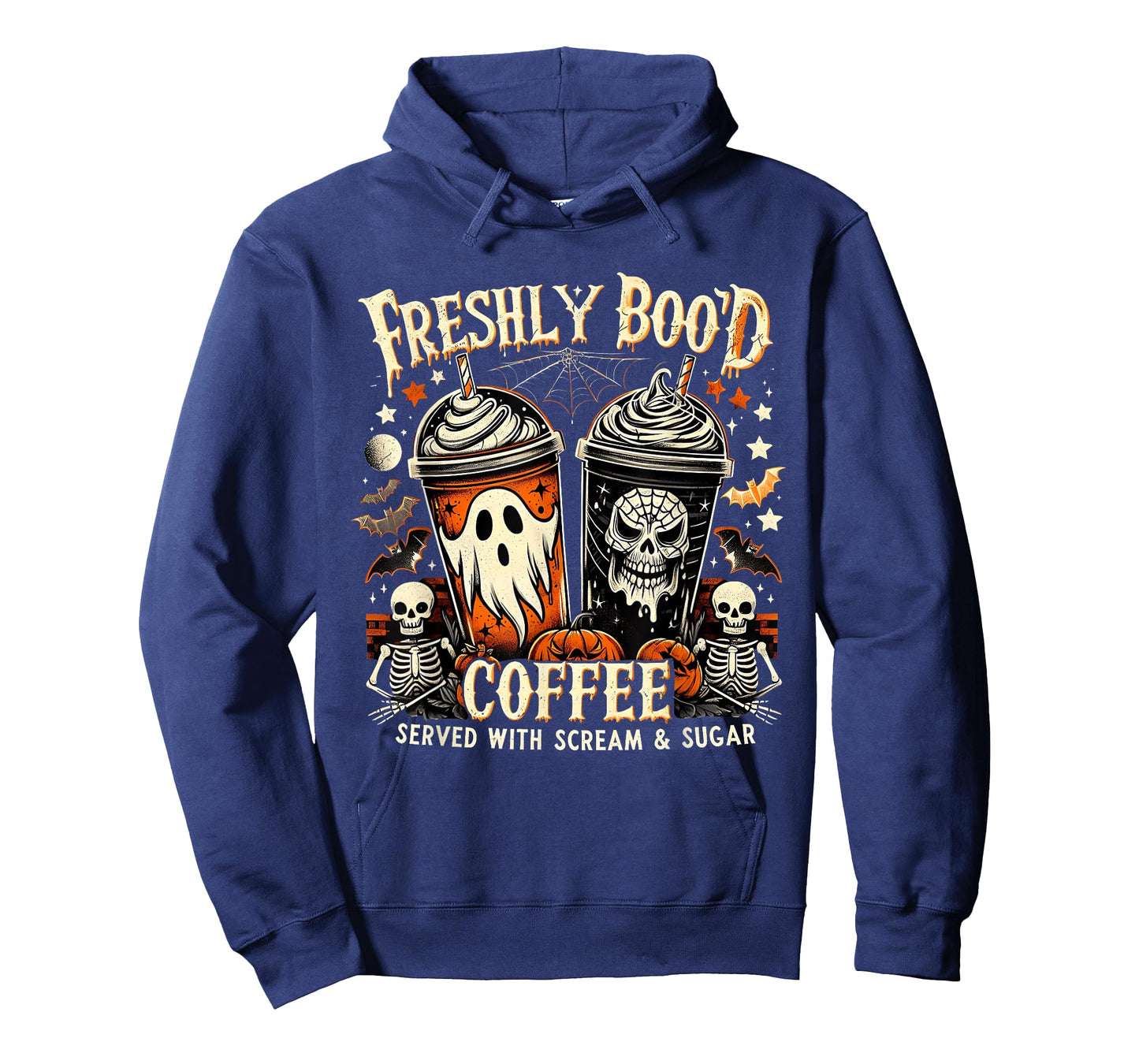 Funny Halloween Ghost Coffee Spooky Drink Coffee Club Art T-Shirt