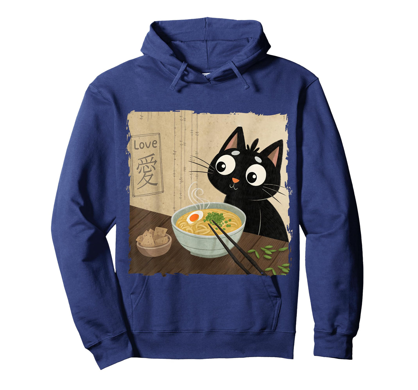 Cat Eating Ramen Japanese Anime Neko Kawaii Animal Lover T-Shirt
