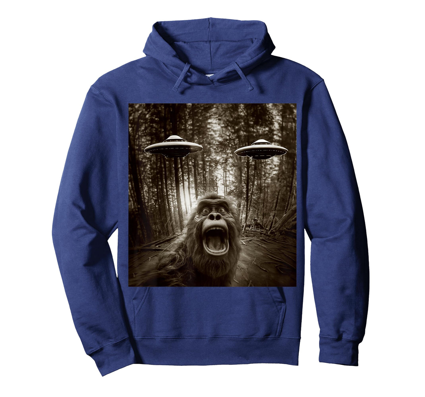 Bigfoot Sasquatch Alien UFO Tee For men women kids Graphic T-Shirt