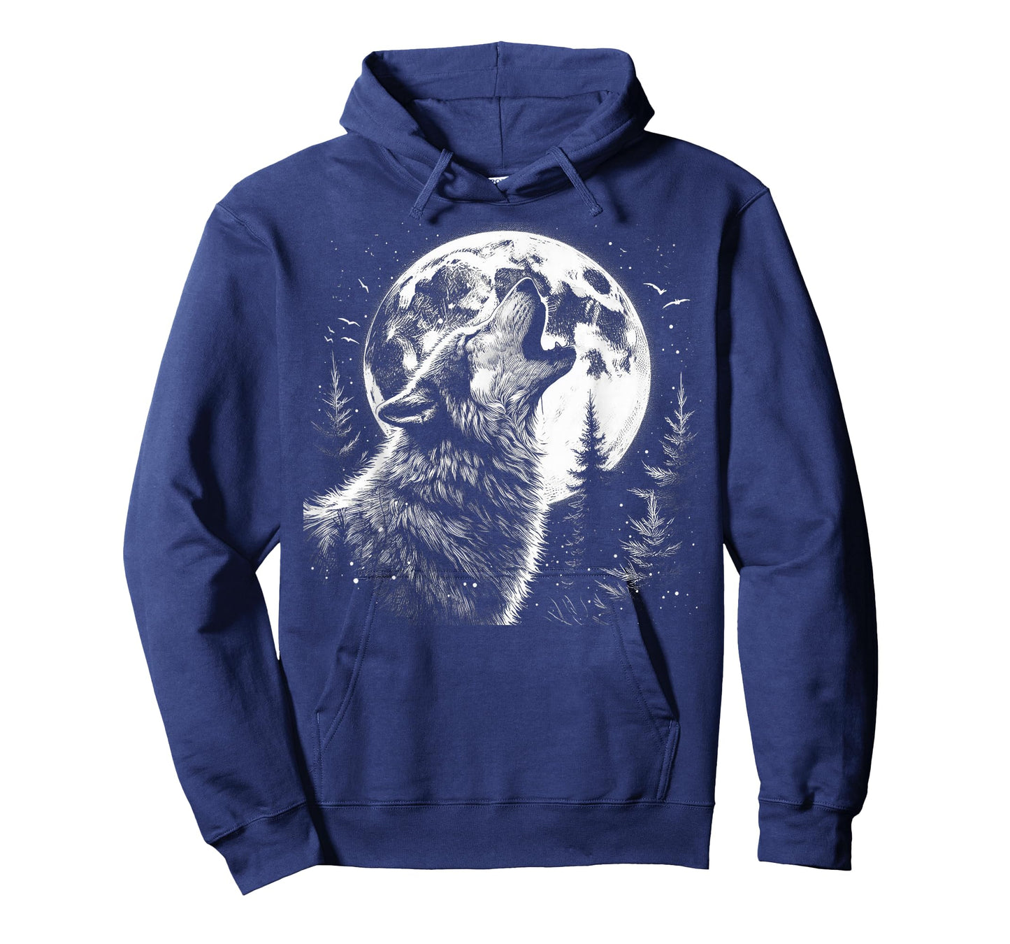 Graphic Tee Wolf Howling Moon Forest Nature Wildlife Animal T-Shirt