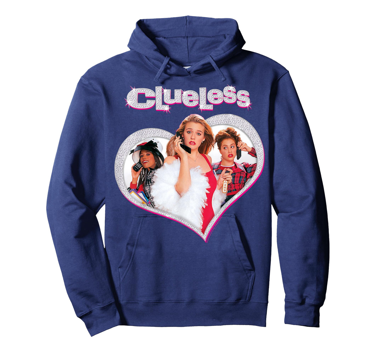 Clueless Cher's Trio Sparkle Heart Poster Graphic T-Shirt T-Shirt