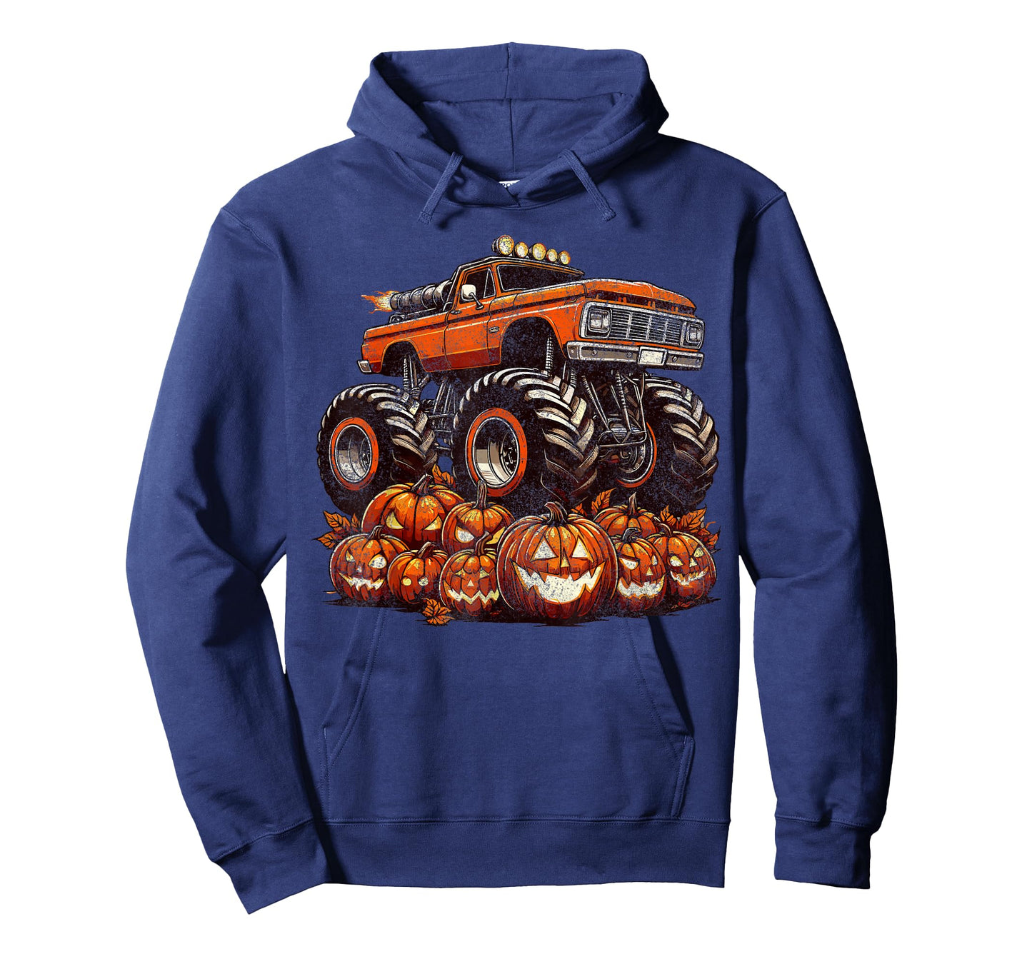 Halloween Monster Truck Boys Pumpkin Halloween T-Shirt