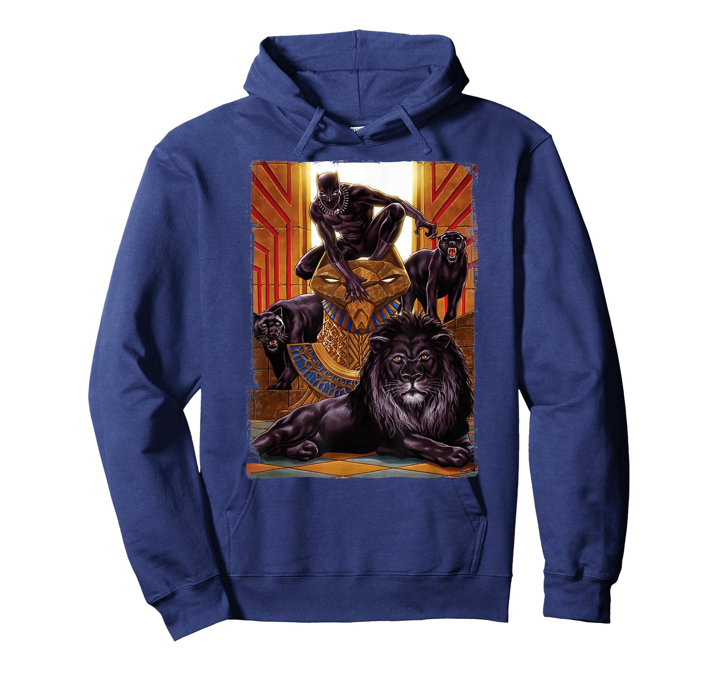 Marvel Black Panther King in The Lion's Den Graphic T-Shirt T-Shirt