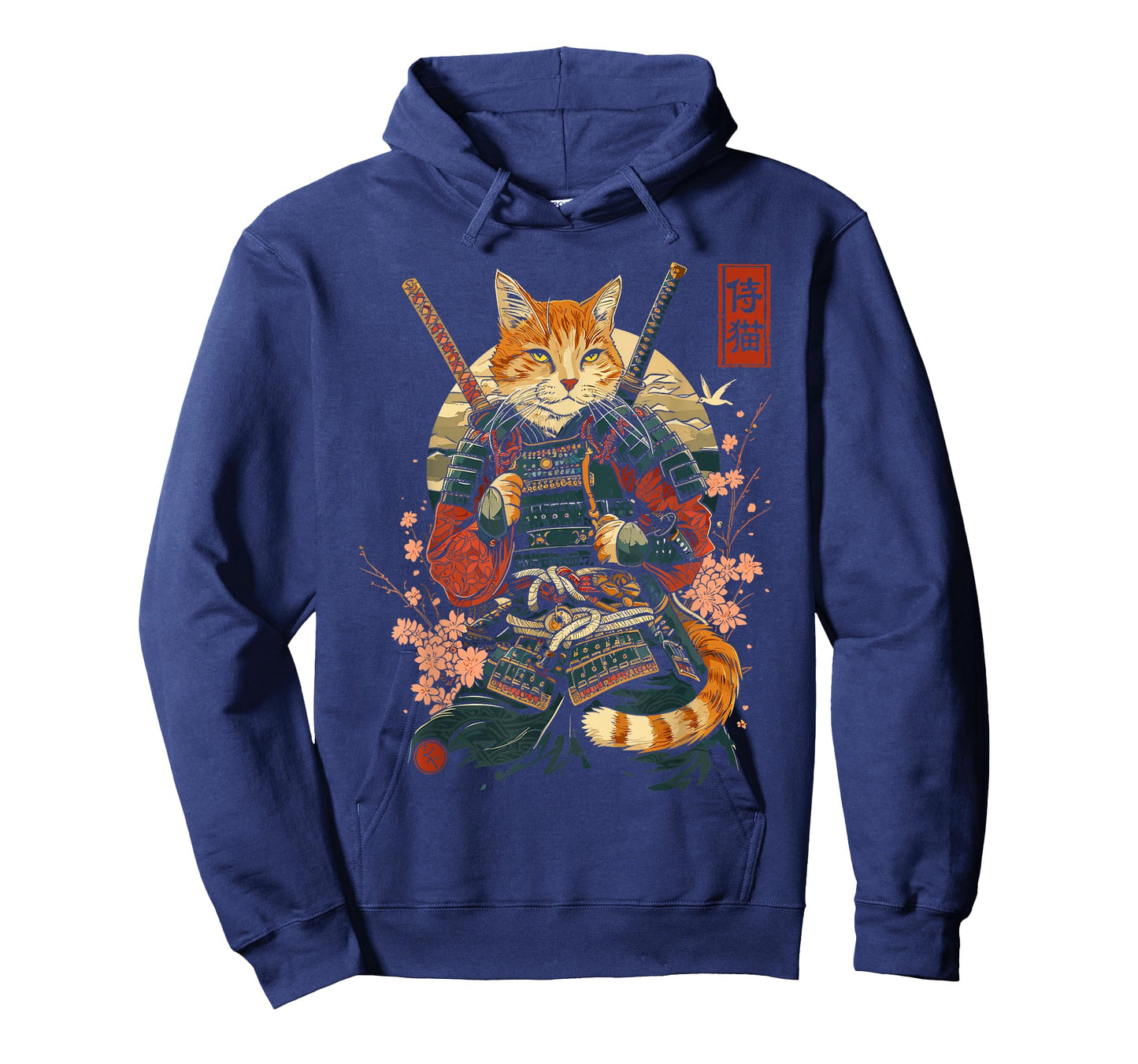 Samurai Cat, Japanese Cat Art Aesthetic, Cat Lover T-Shirt for Men Women