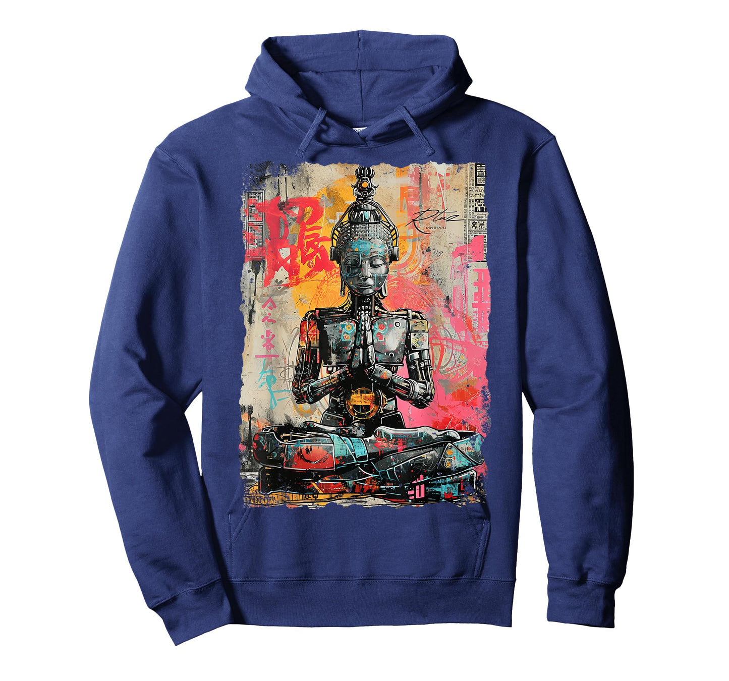Hip Hop Y2K Vintage Hipster Edgy Urban Streetwear Robot T-Shirt