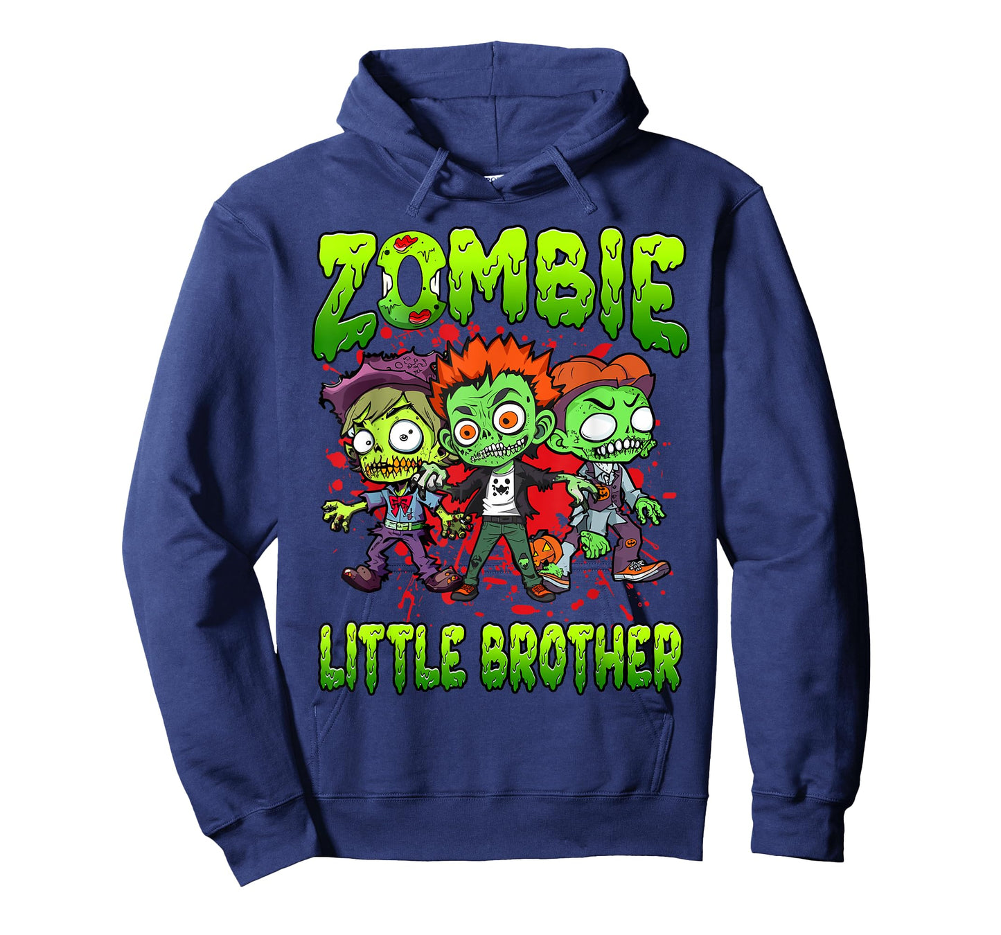 Zombie Little Brother Halloween Costume Family Matching T-Shirt