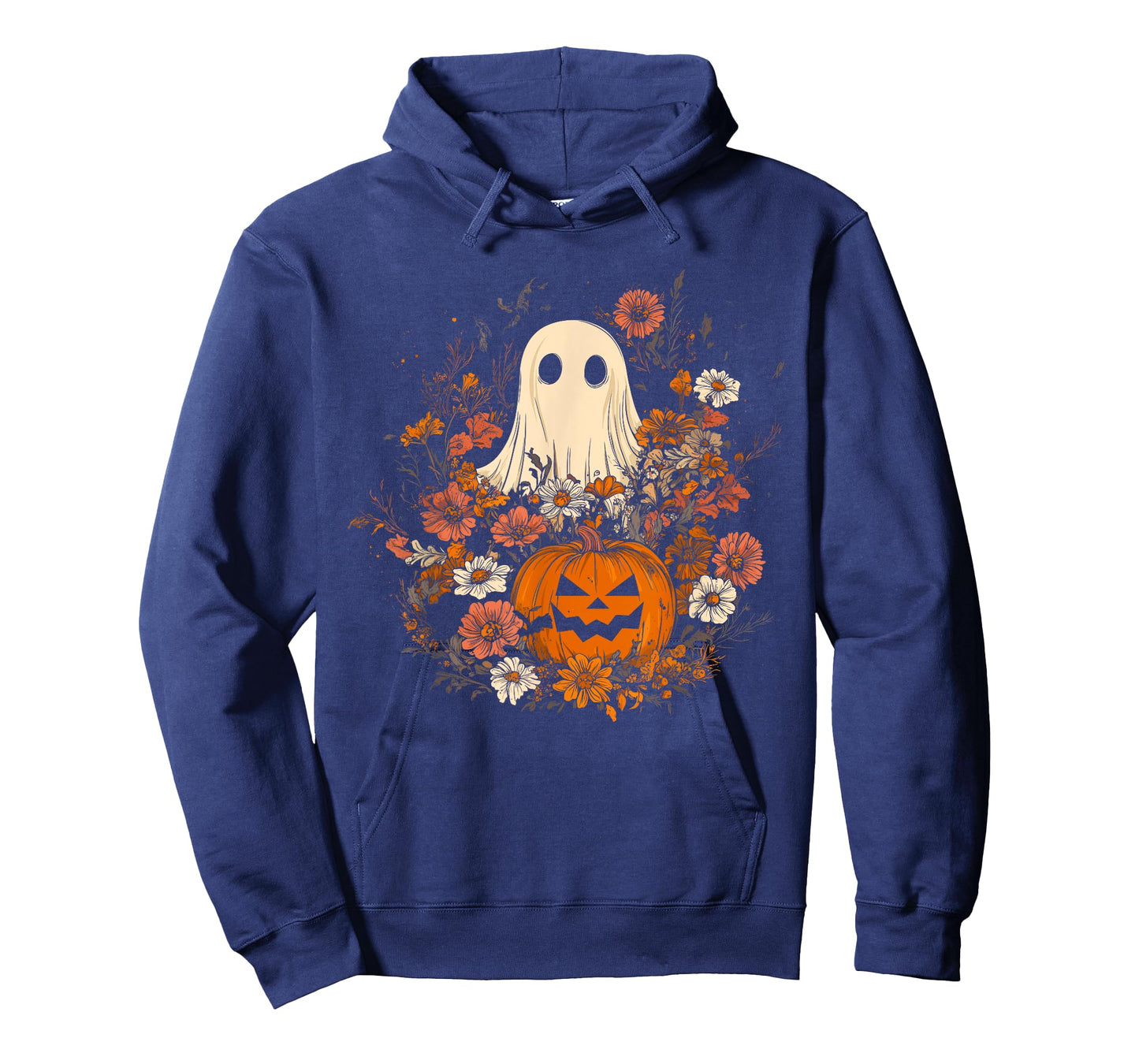 Vintage Floral Ghost Halloween Ghost in the Forest Gothic T-Shirt