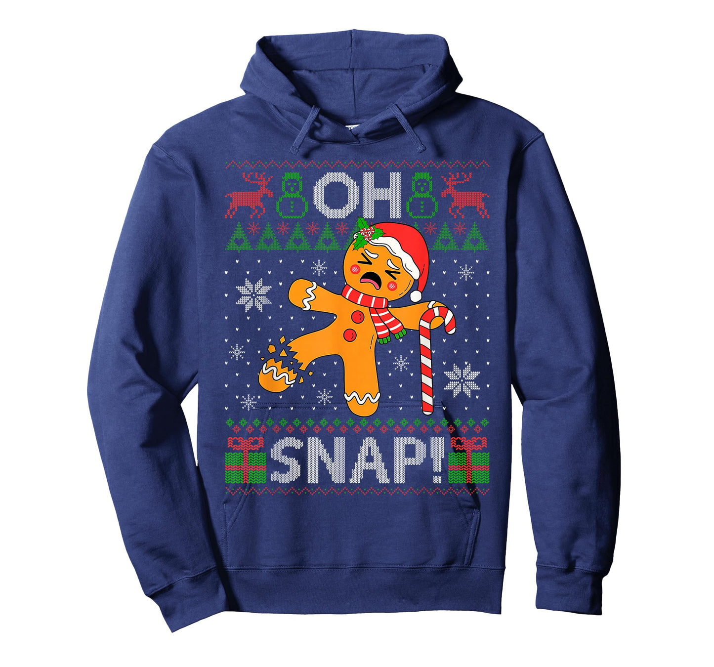 Gingerbread Man Oh Snap Christmas Cookie Funny Ugly Xmas T-Shirt