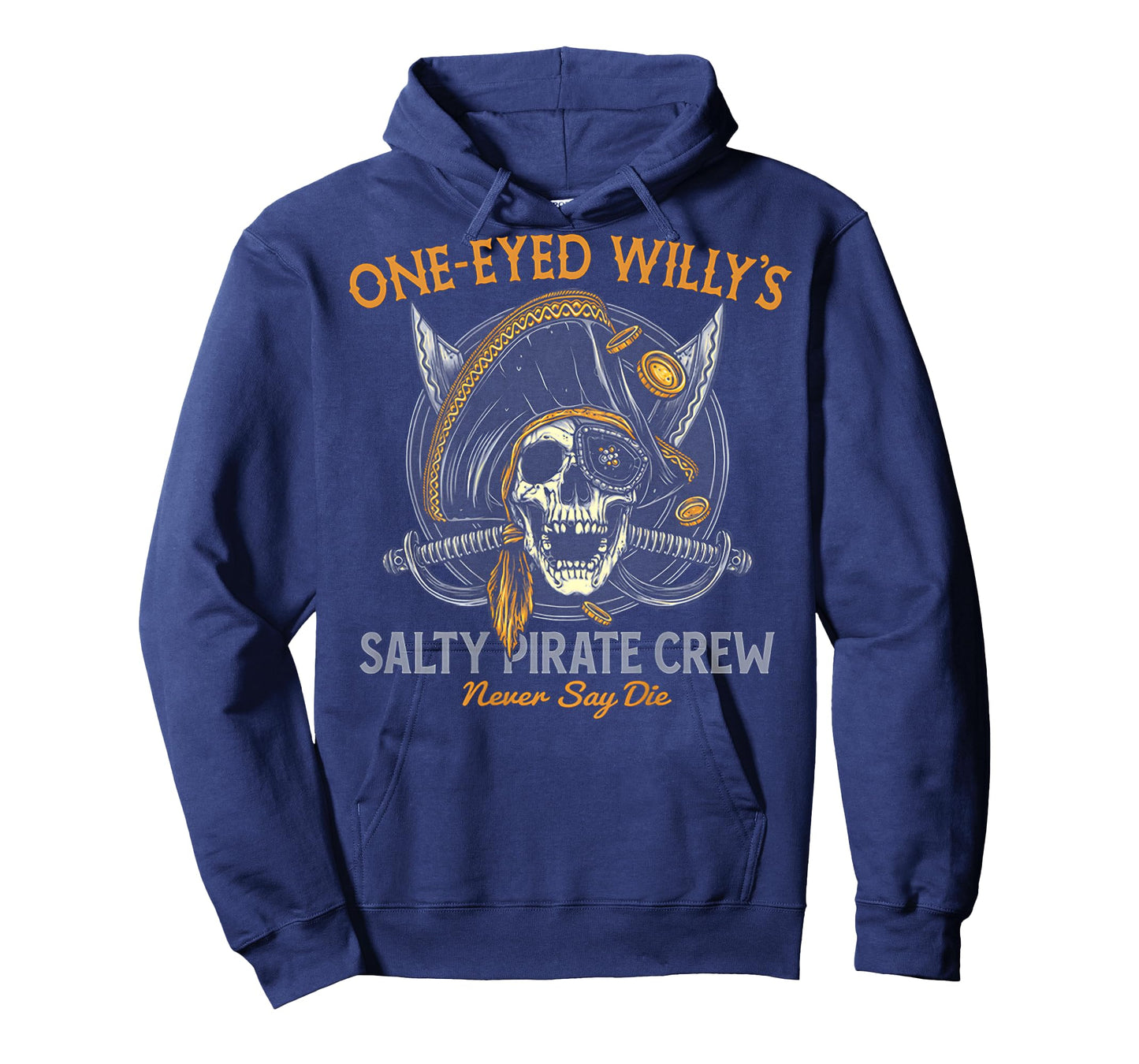 One Eyed Willy's Salty Pirate Crew (on Back) T-Shirt