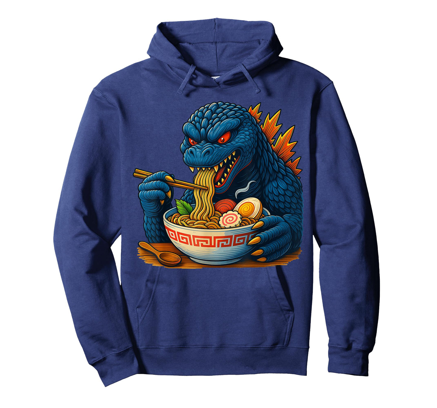 Kaiju Eating Ramen Japanese Funny Monster Eating Ramen T-Shirt