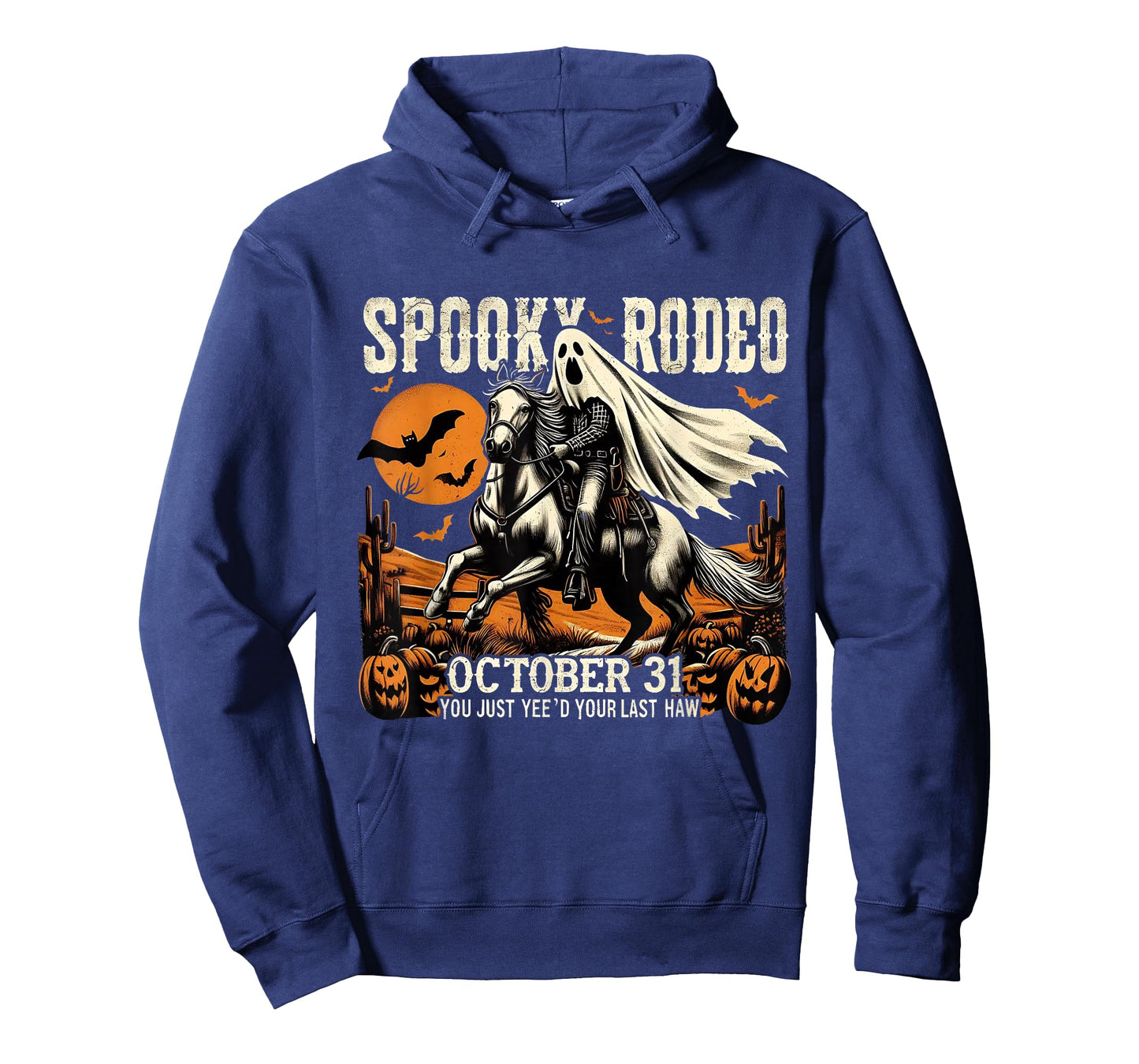 Ghost Cowboy Halloween Western Vintage Design T-Shirt