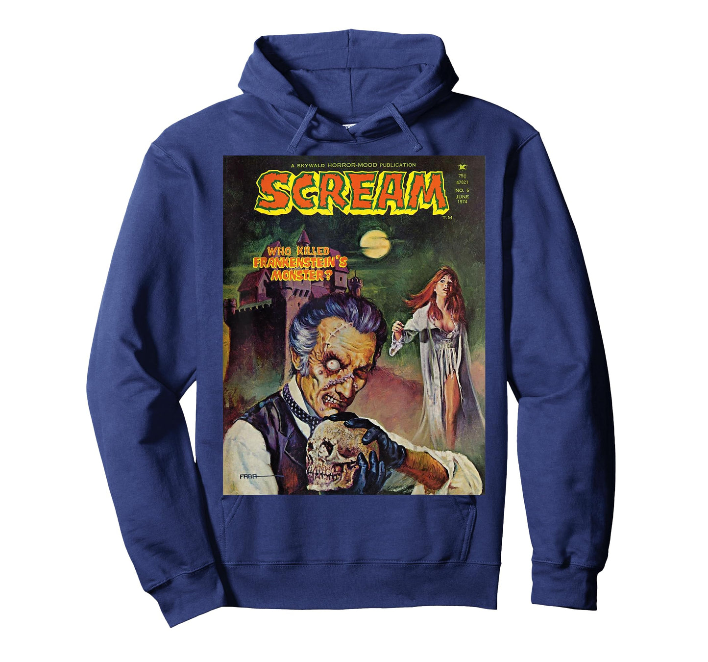 Halloween Horror Vintage Skull Monster Comic Book Retro T-Shirt