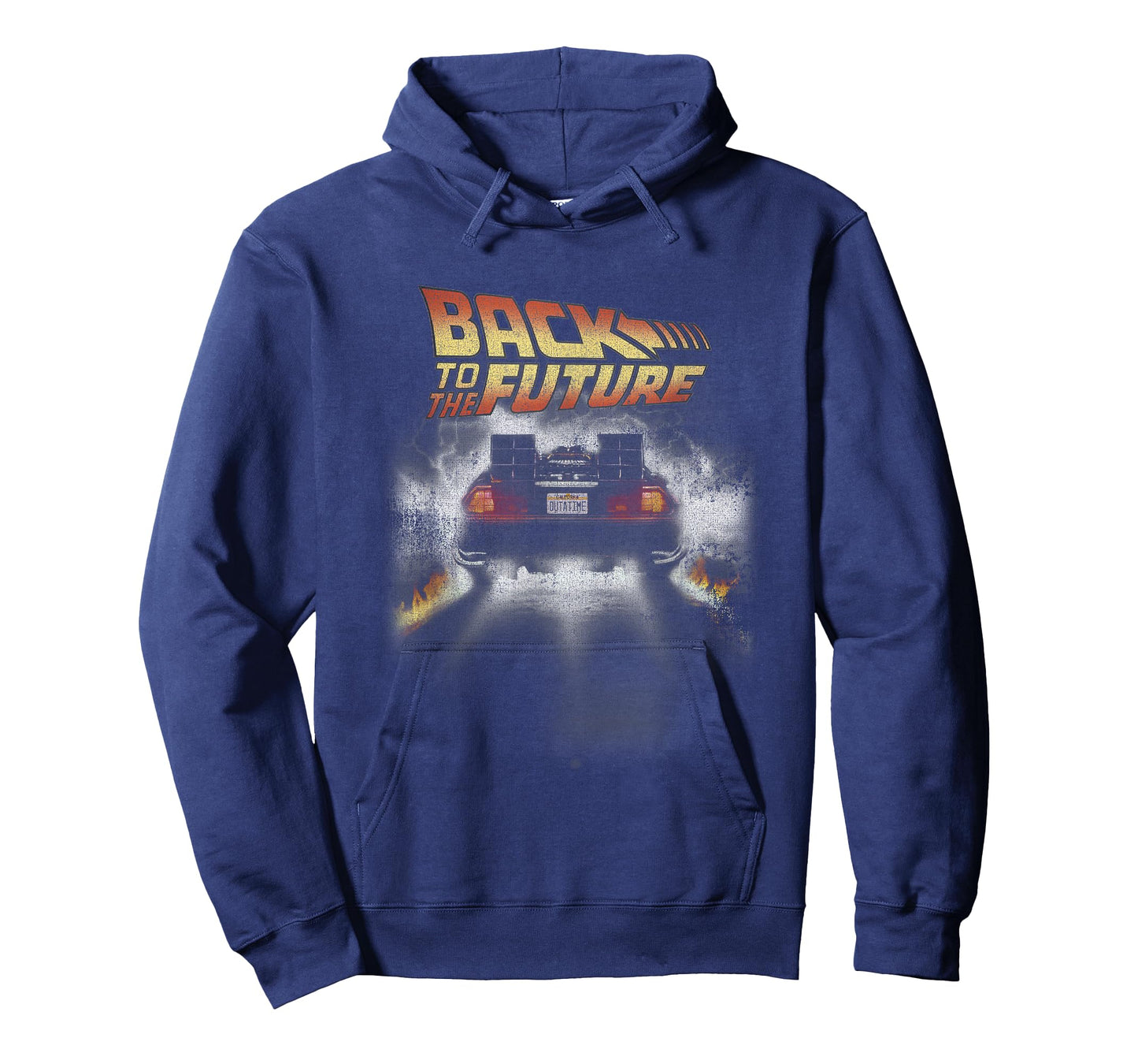 Back to The Future Vintage Delorean Peel Out Graphic T-Shirt T-Shirt