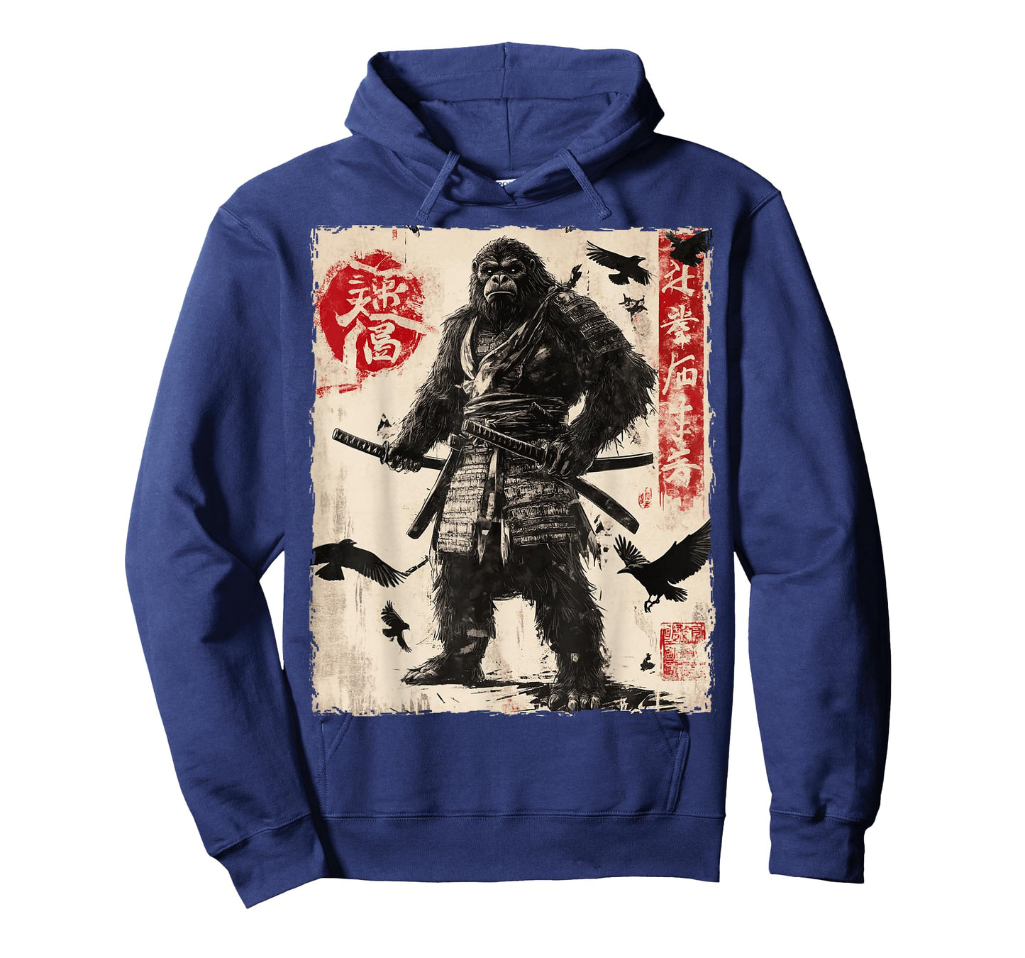 Bigfoot Sasquatch Samurai Graphic Japanese Warrior Anime T-Shirt