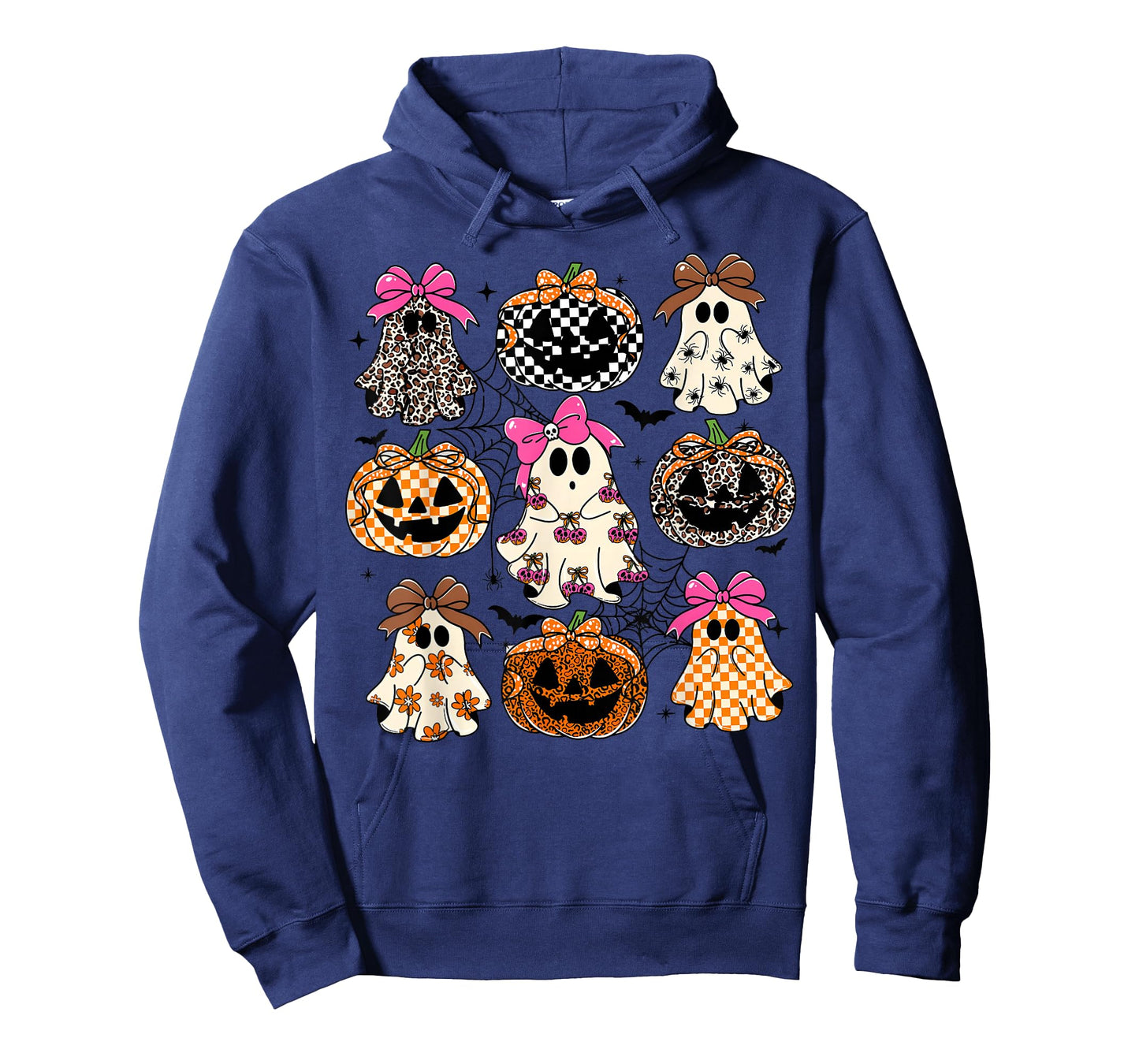 Halloween Coquette Bow Pumpkin Ghost Spooky Boo Women Girl T-Shirt