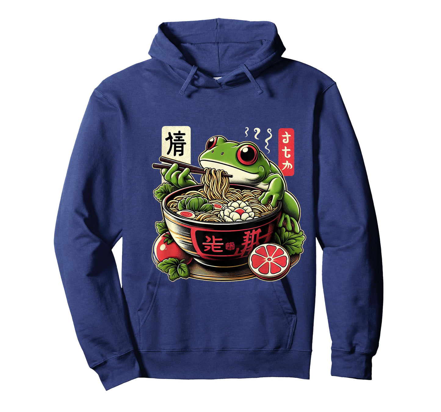 Frog Eating Ramen Kawaii Neko Japanese Noodles Anime Lovers T-Shirt