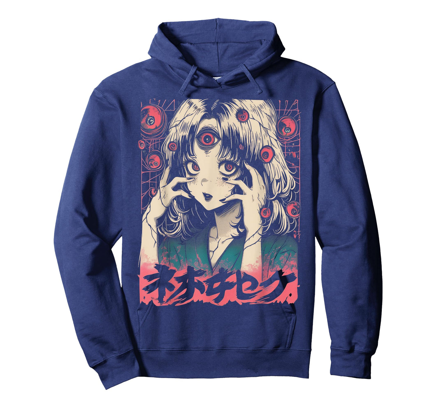 Goth Grunge Demon Anime Girl Waifu Horror Alt Aesthetic T-Shirt