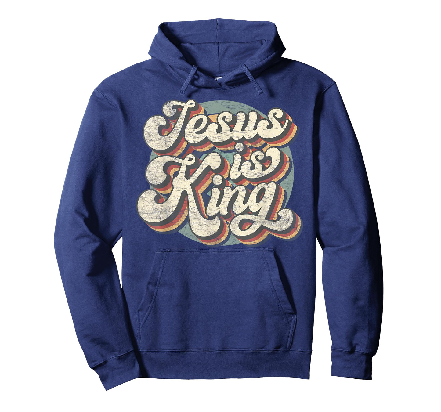 Retro Jesus Is King Christian Bible Religious Mens Womens T-Shirt