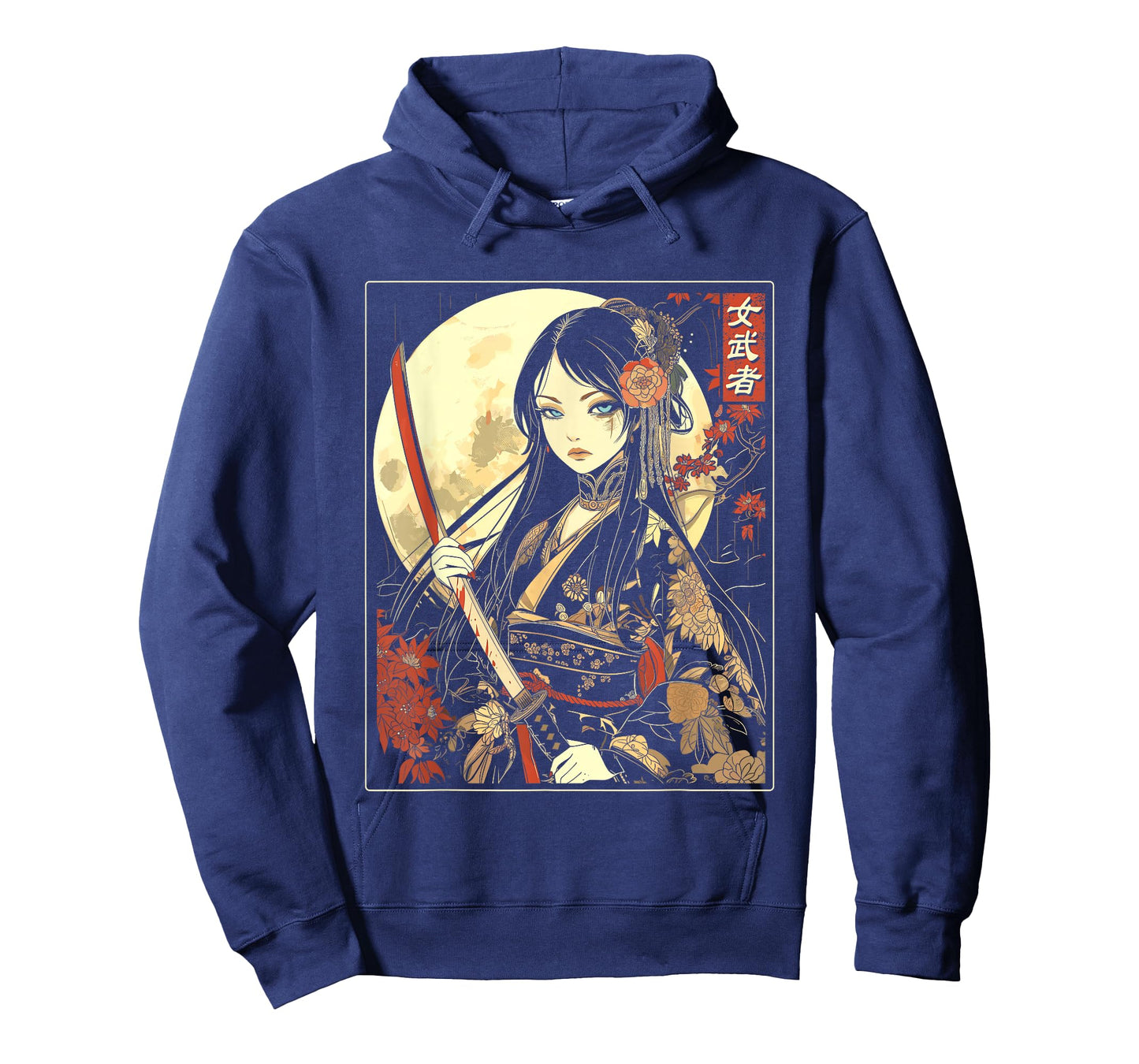 Japanese Gothic Samurai Art Woman With Katana Sword T-Shirt