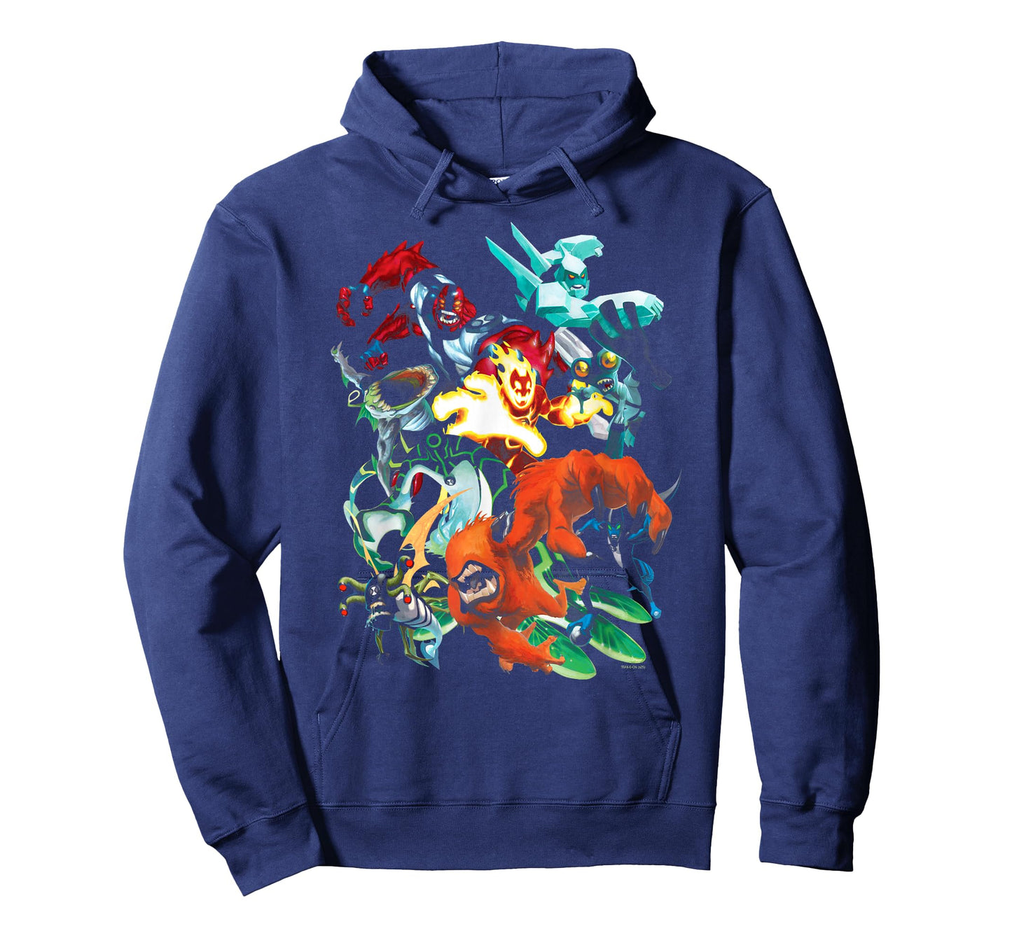 Ben 10 Colorful Alien Poses Collage Cartoon T-Shirt