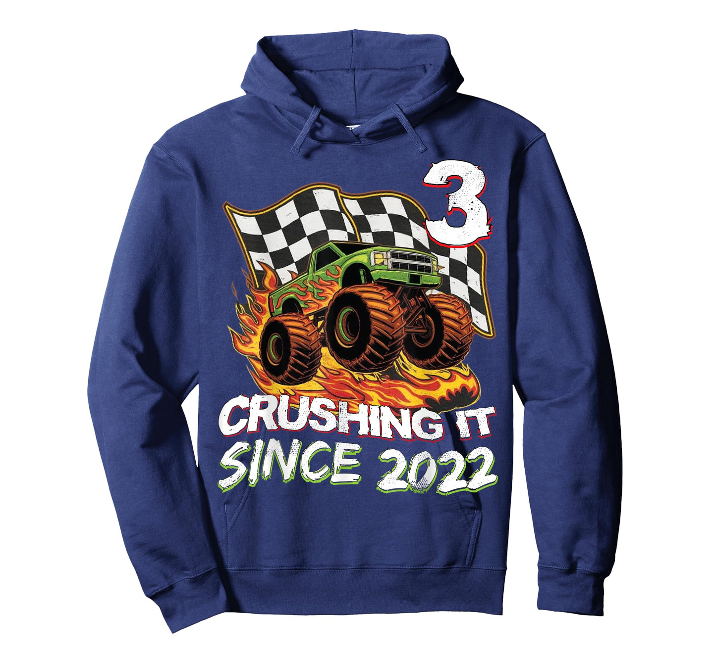 Birthday Monster Truck 3 year Old Boys 3rd Party Born 2022 T-Shirt